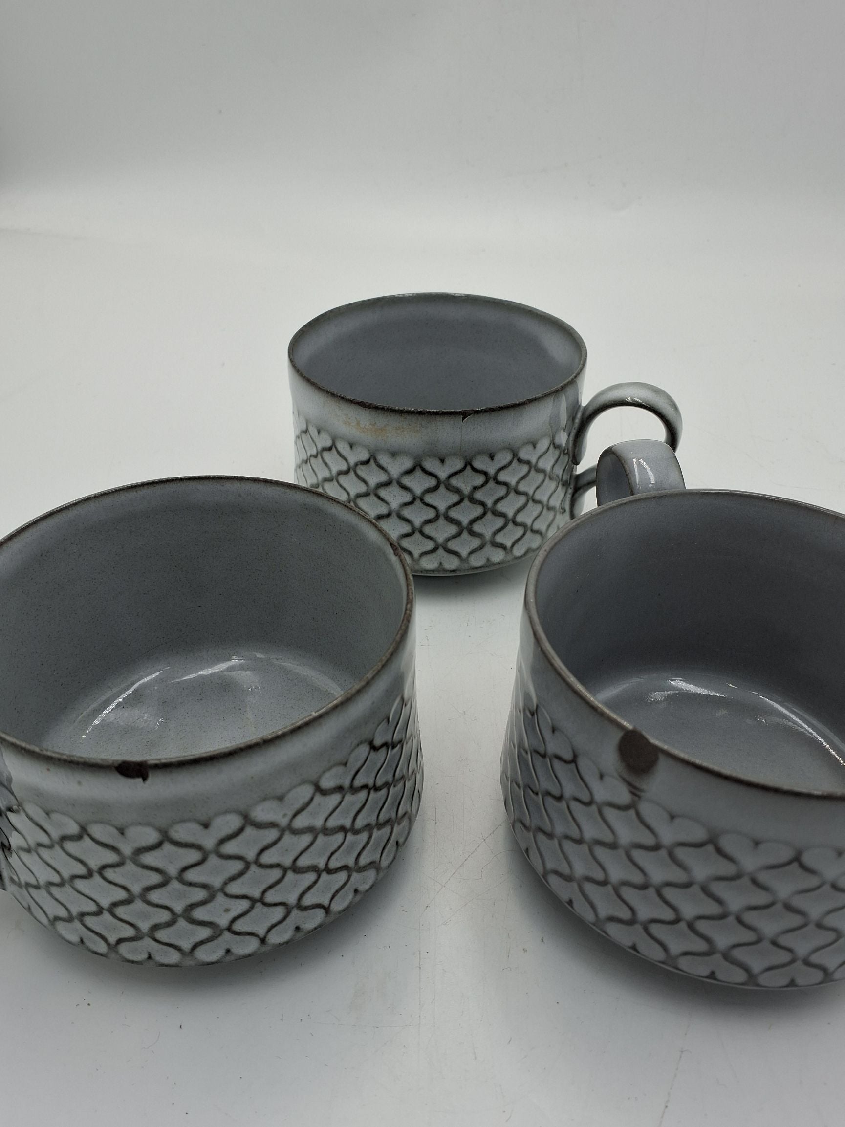 B&G kaffekopper grå/blå