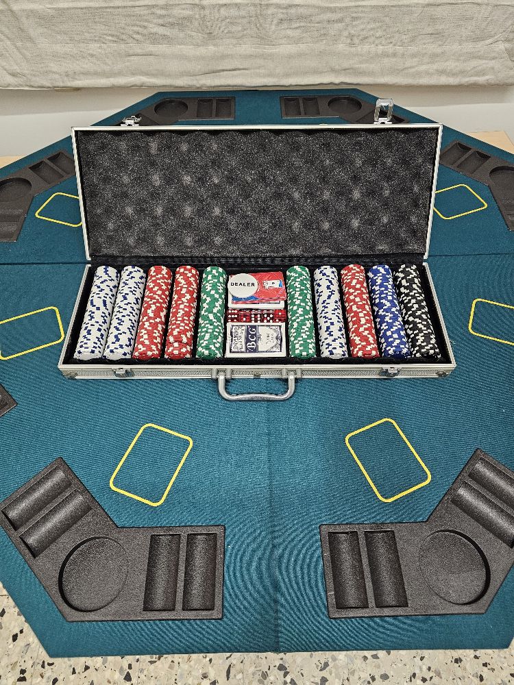 Poker spild incl  bordplade