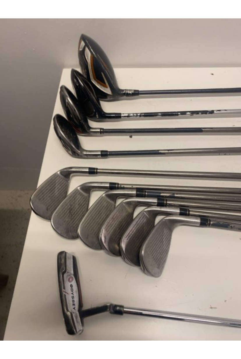 Golfsæt med bærebag venstre håndet