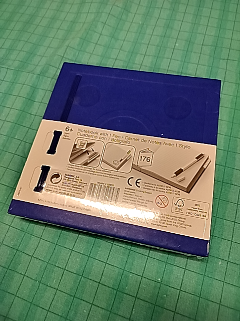 LEGO notesbog med kuglepen