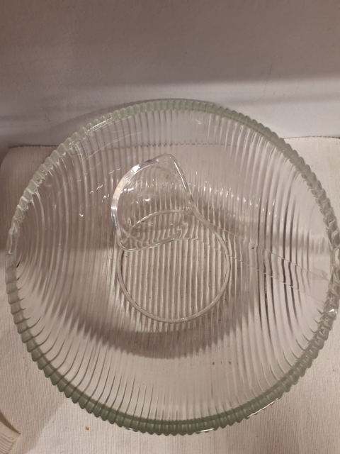 Glasbowle med øseske