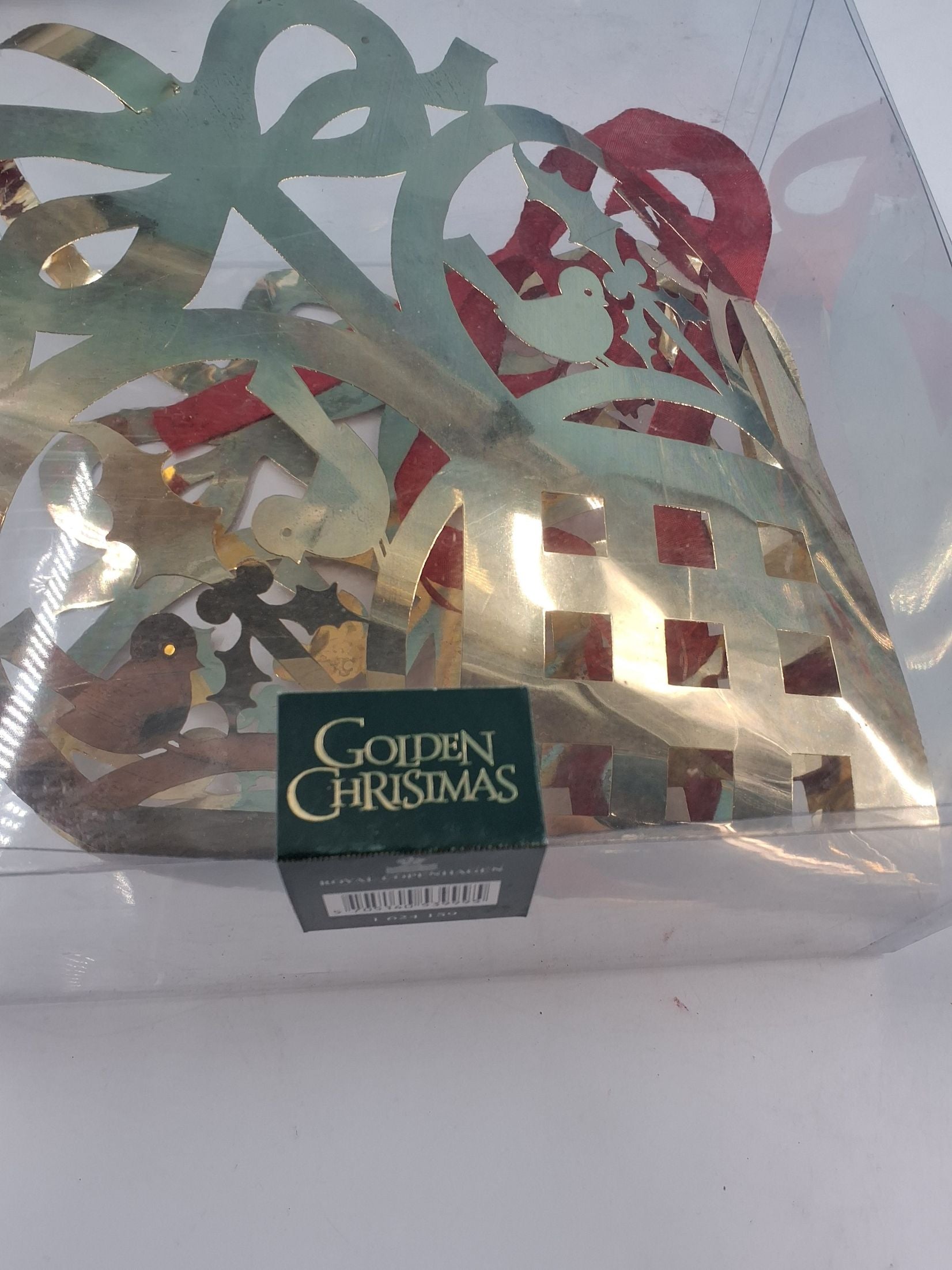 Julehjerte golden christmas