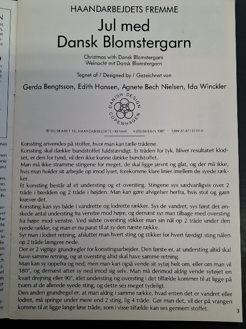 Jul med Dansk Blomstergarn af Haandarbejdets Fremme