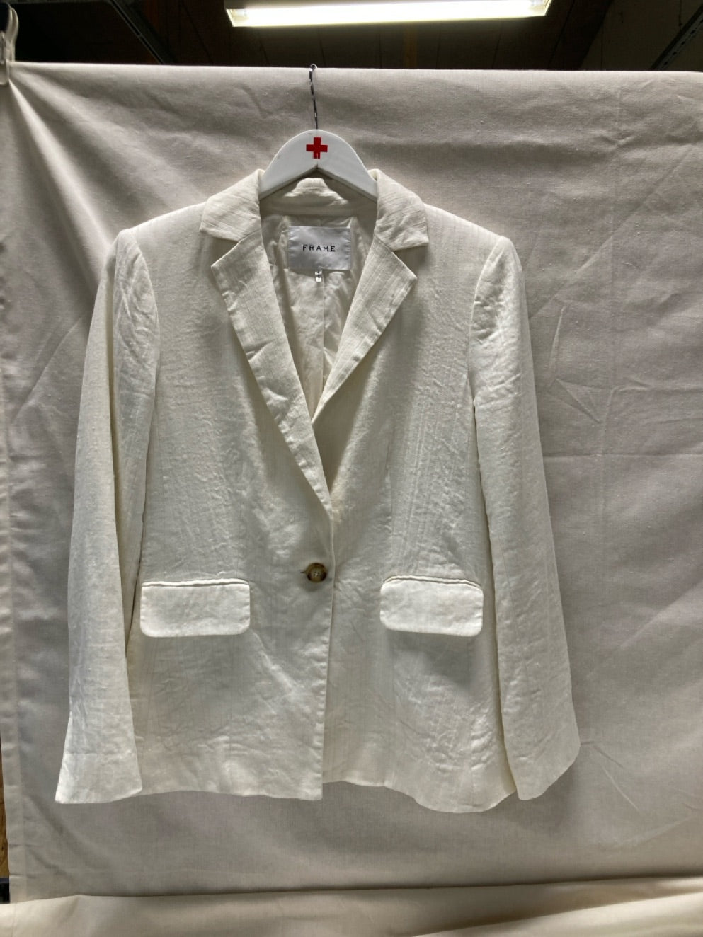 Frame blazer råhvid