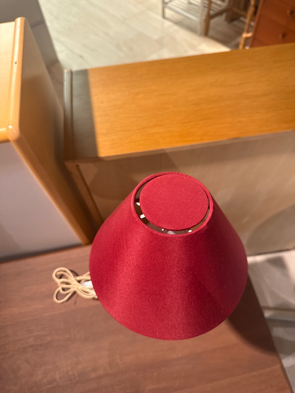 Bordlampe rød