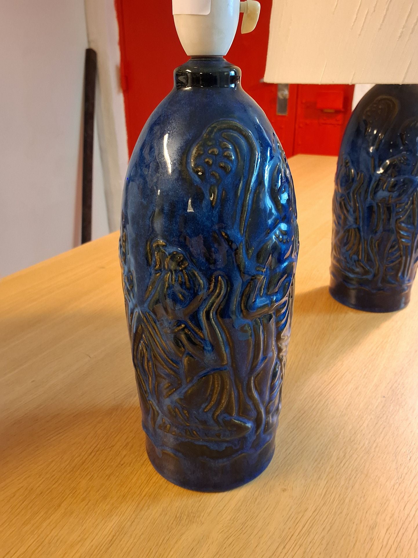 L.Hjorth Keramik lampe