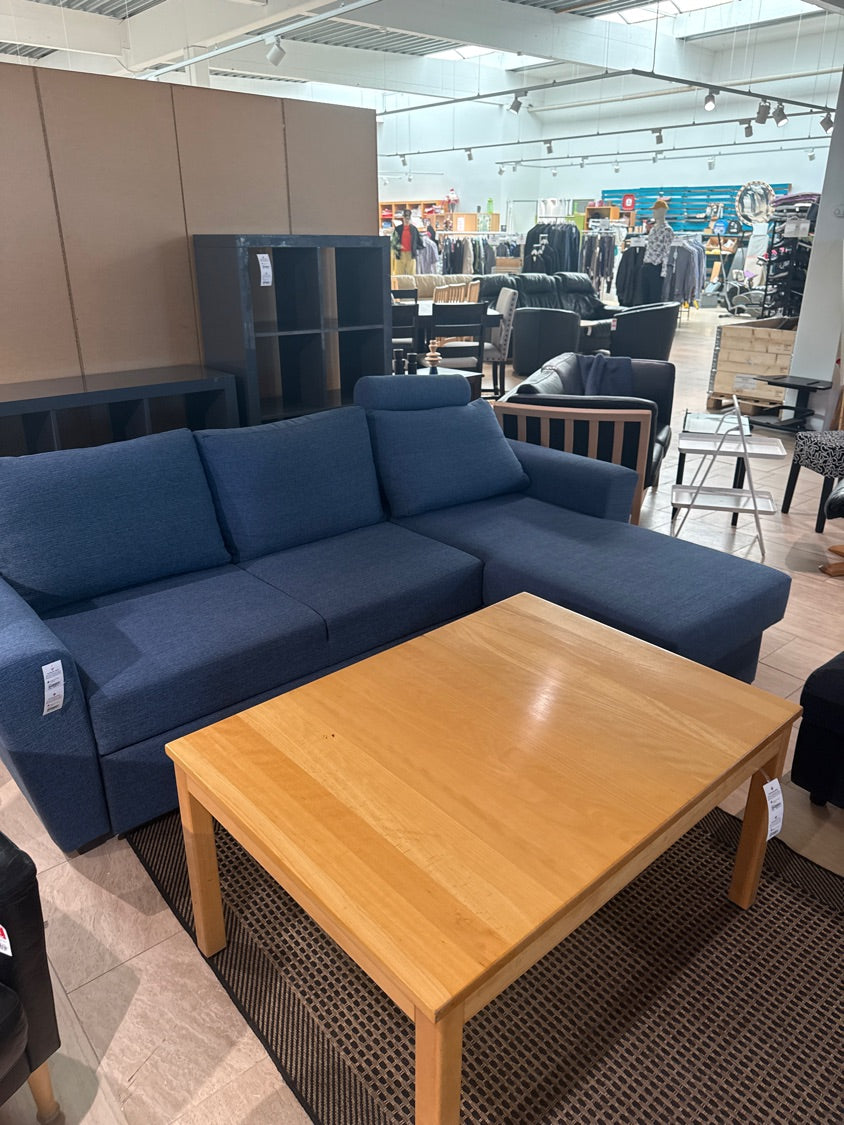 Sofa blå vendbar
