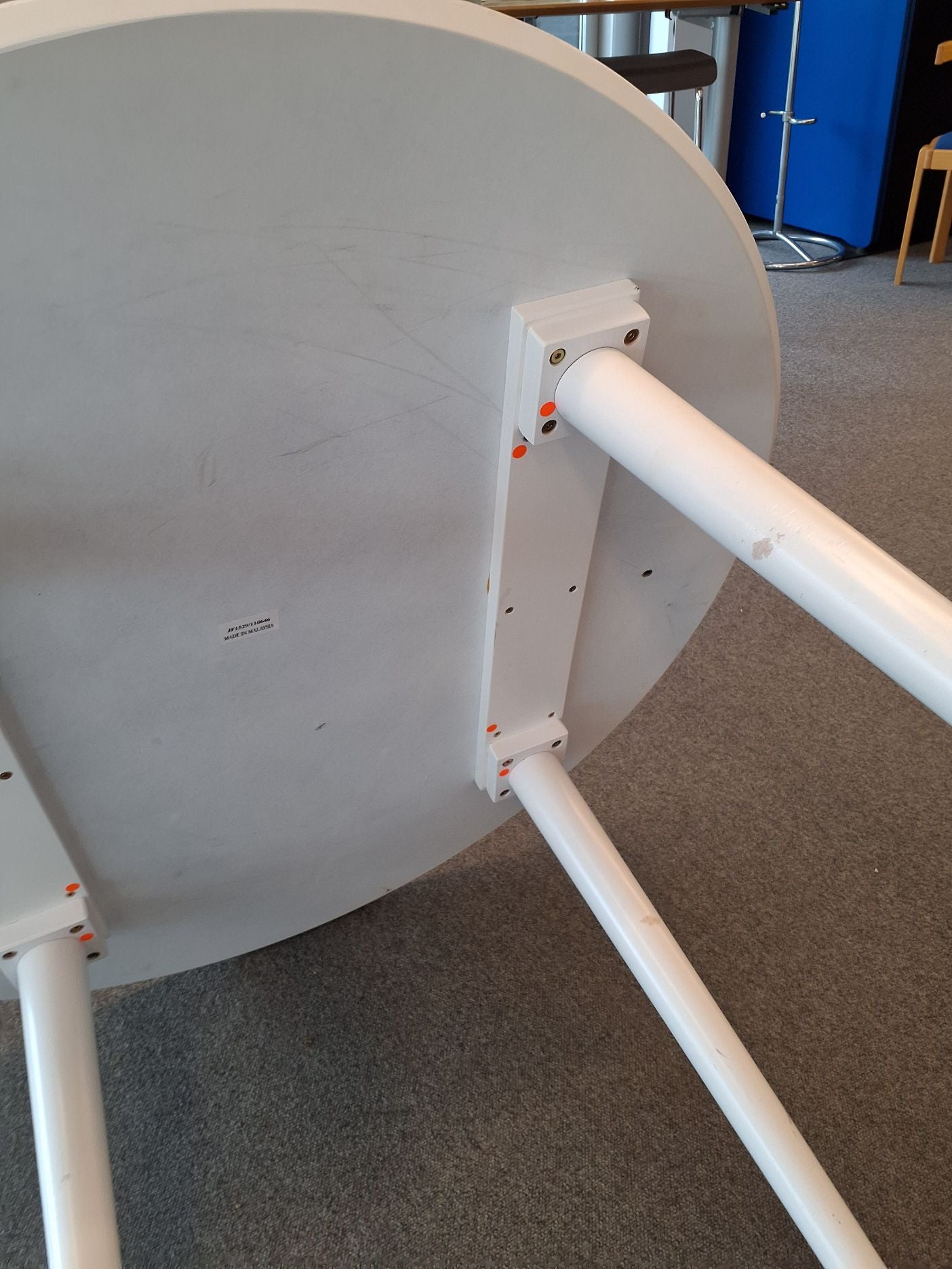 Loungebord hvidt rundt - 6508