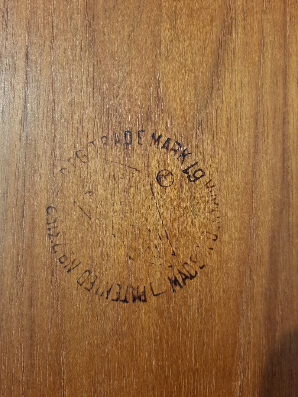 Retro serveringsfad fra 60' erne i teak