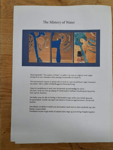 Henning Elving relief The Mystery of Water