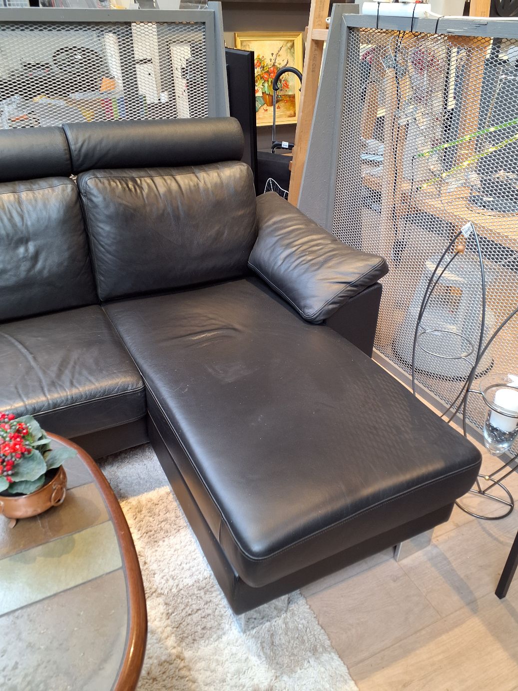 Hurup hjørnesofa i læder
