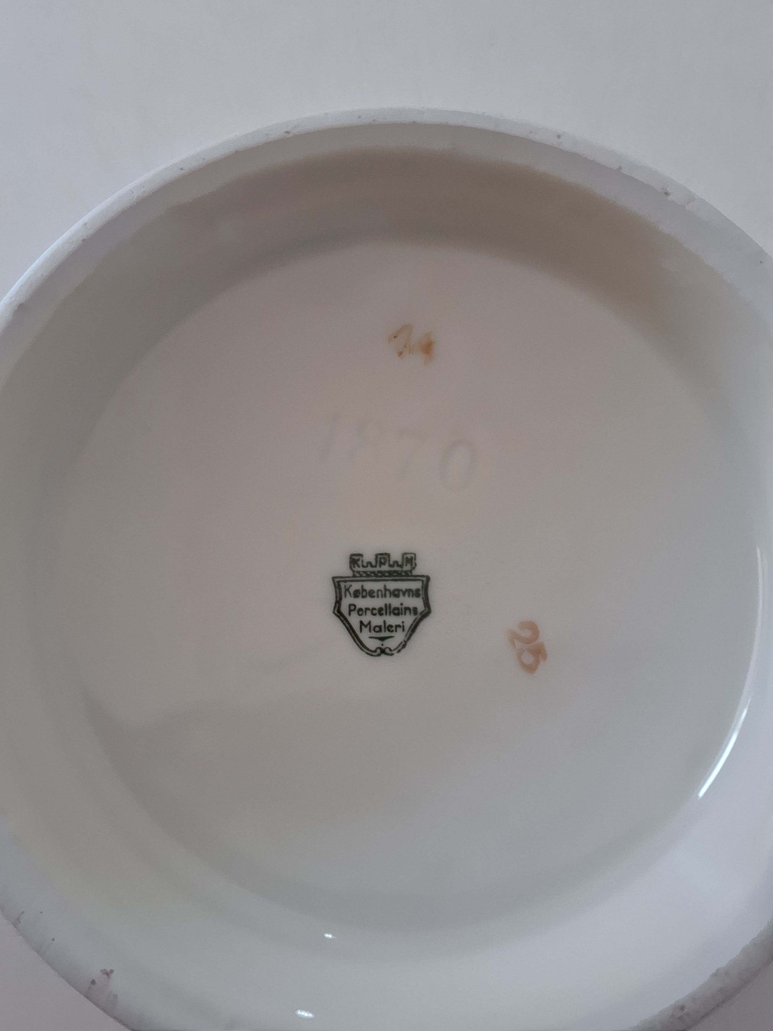 Skål, Københavns porcelæn Kronborg