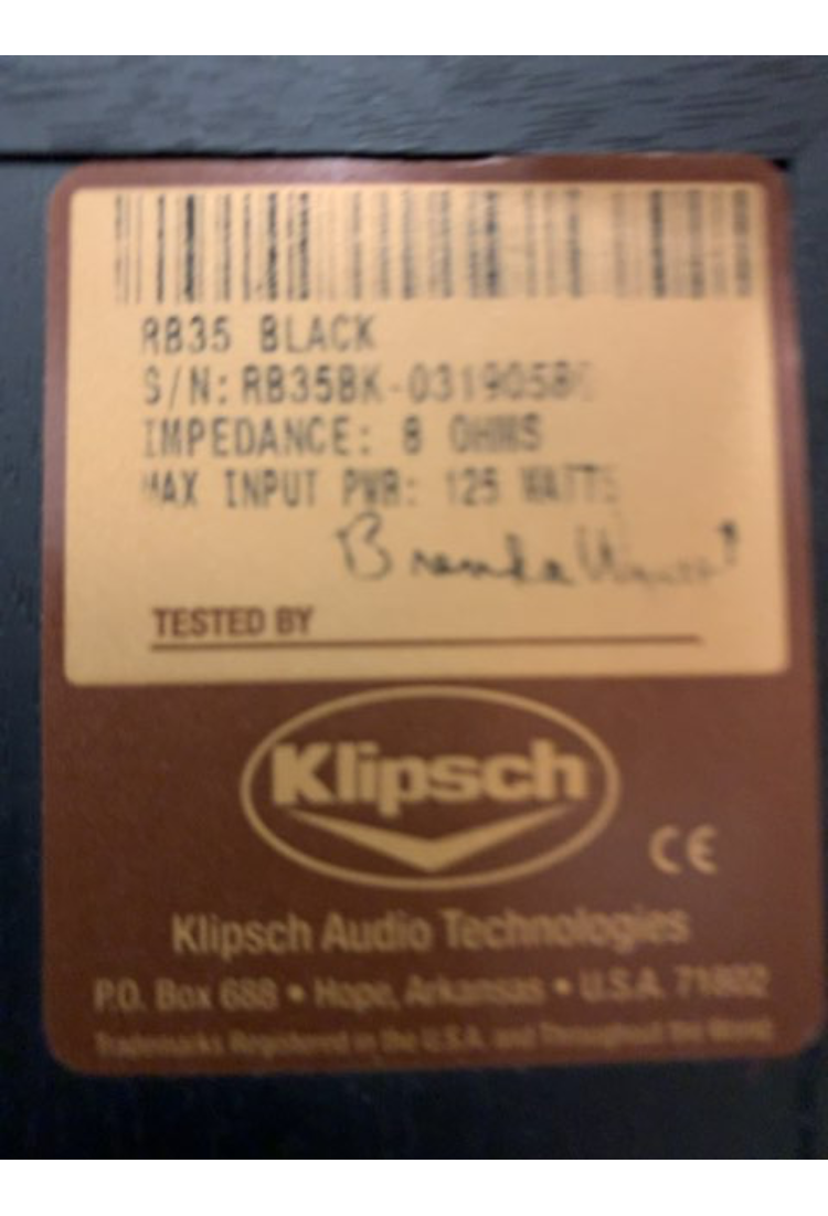 1 sæt Klipsch 8ohm højttalere