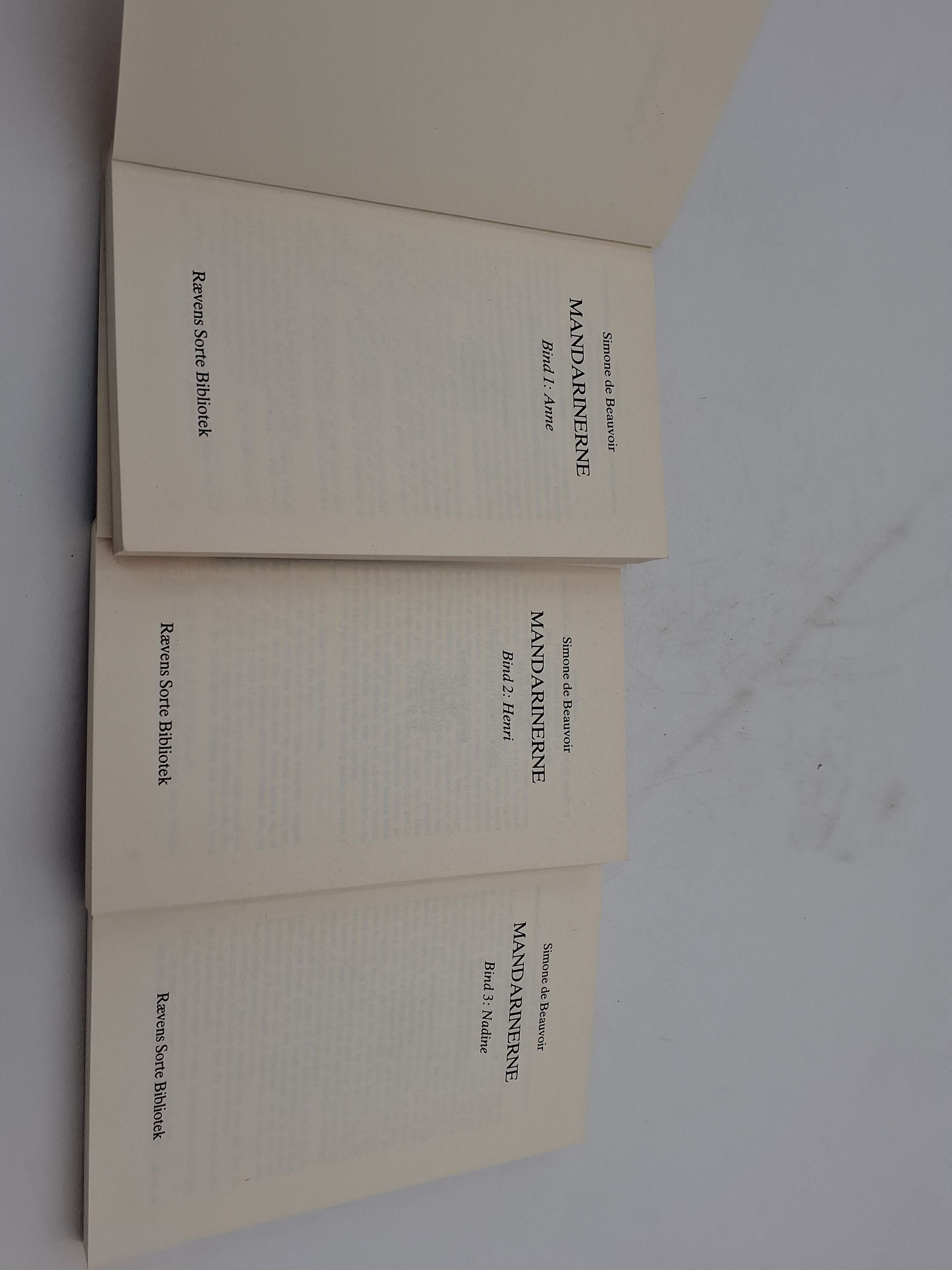 Simone de Beauvoir Mandarinerne 1,2,3.