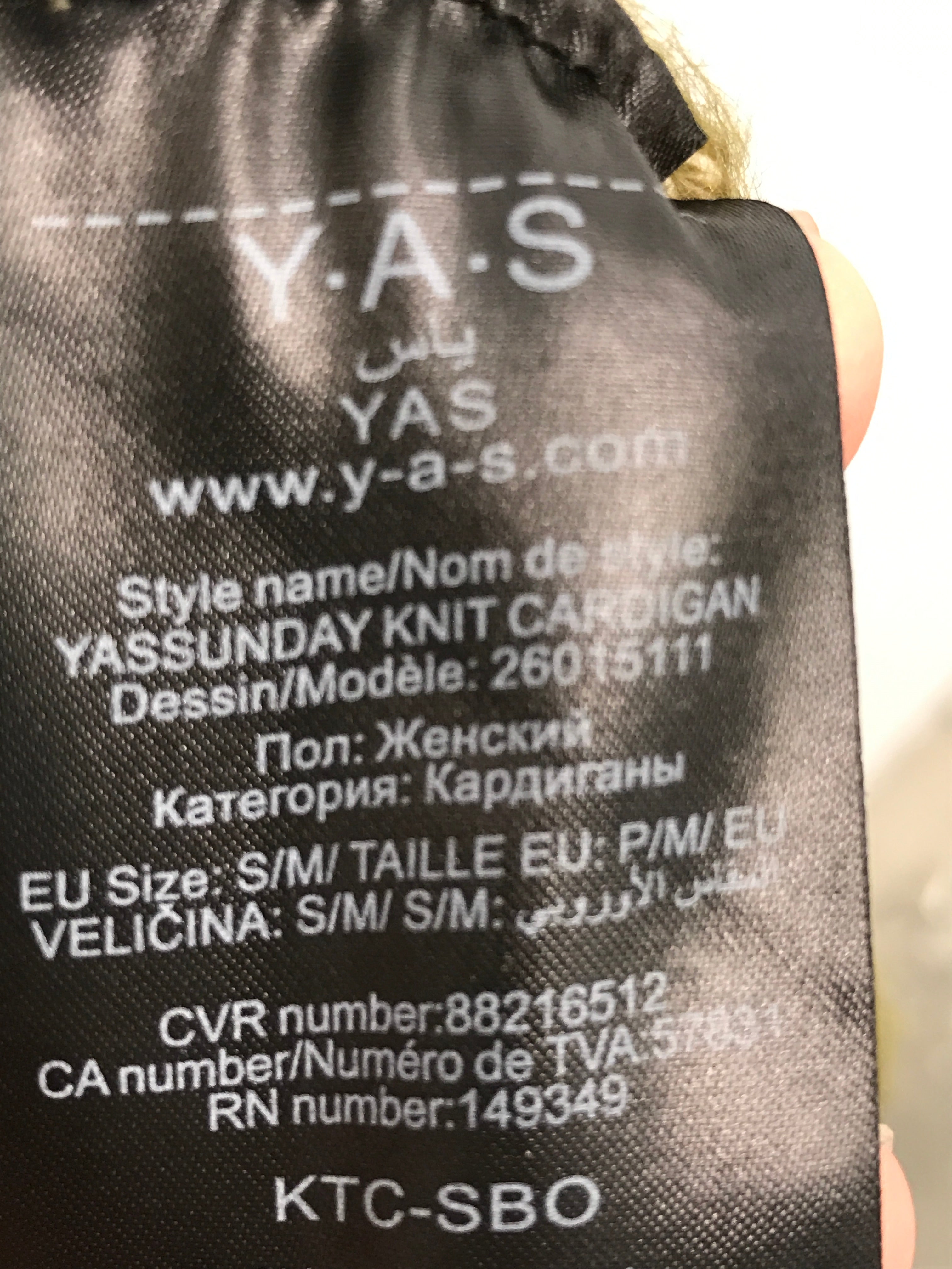 Y.A.S. Cardigan