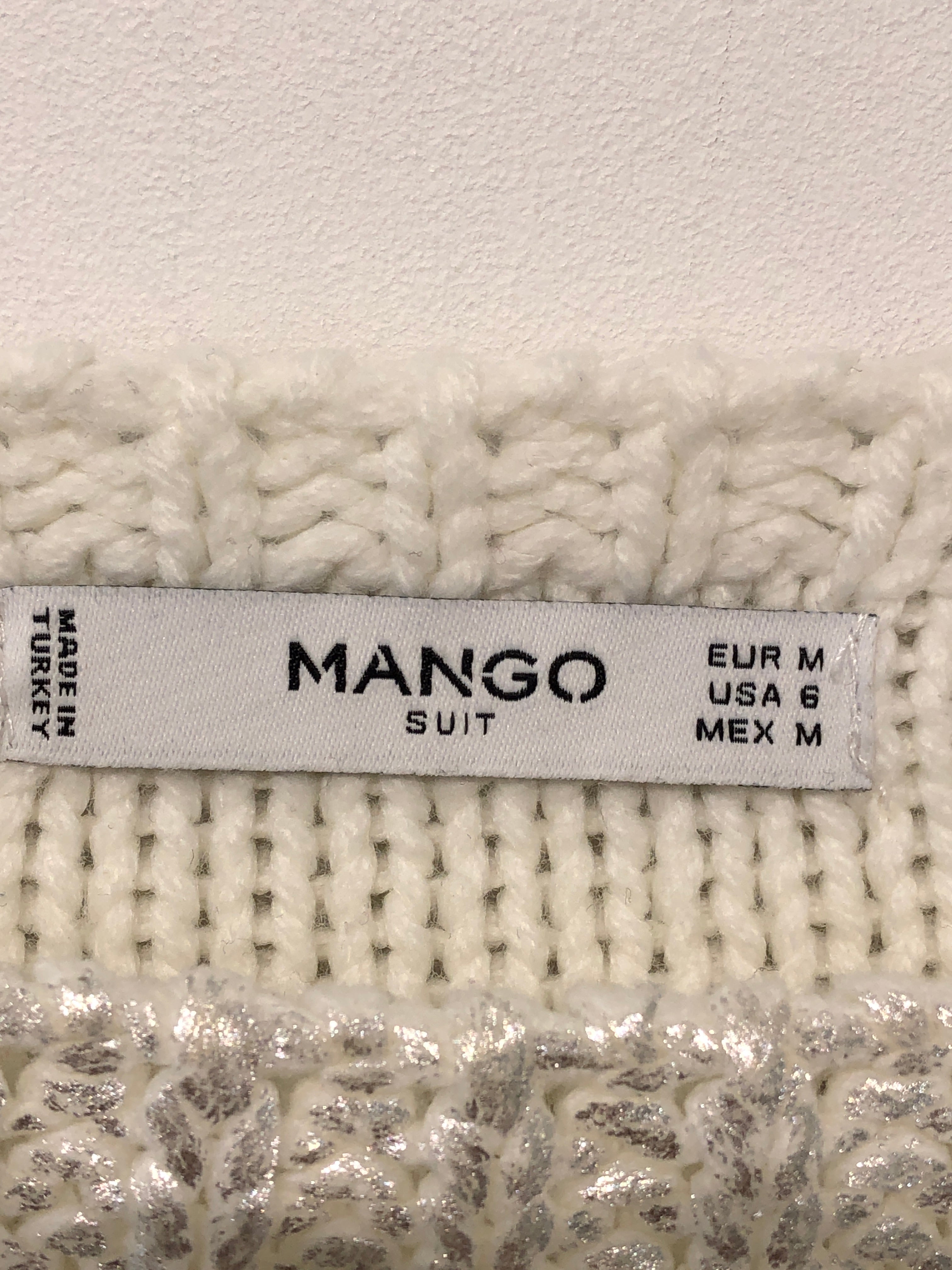 Mango Strikbluse