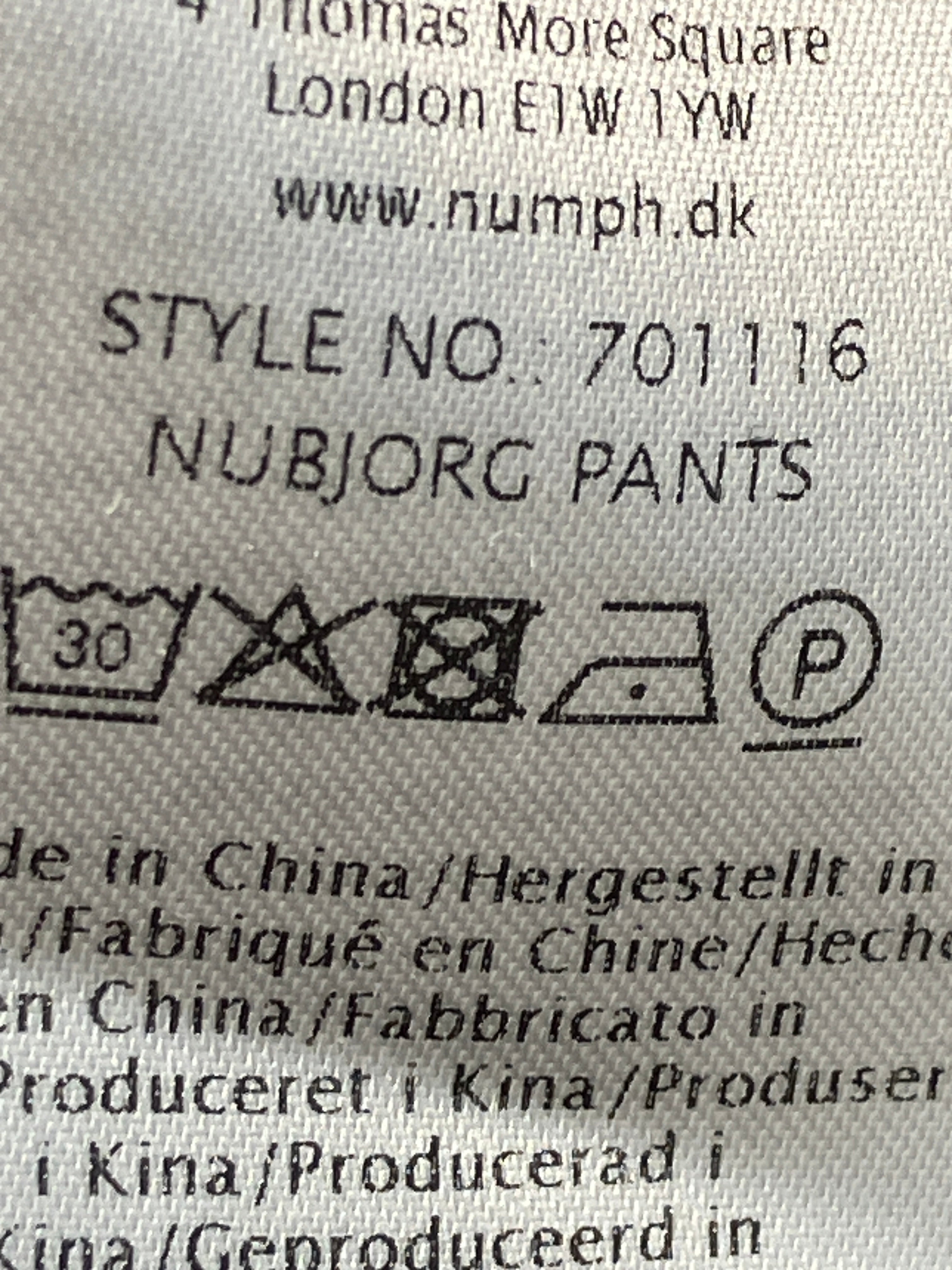Nümph Bukser
