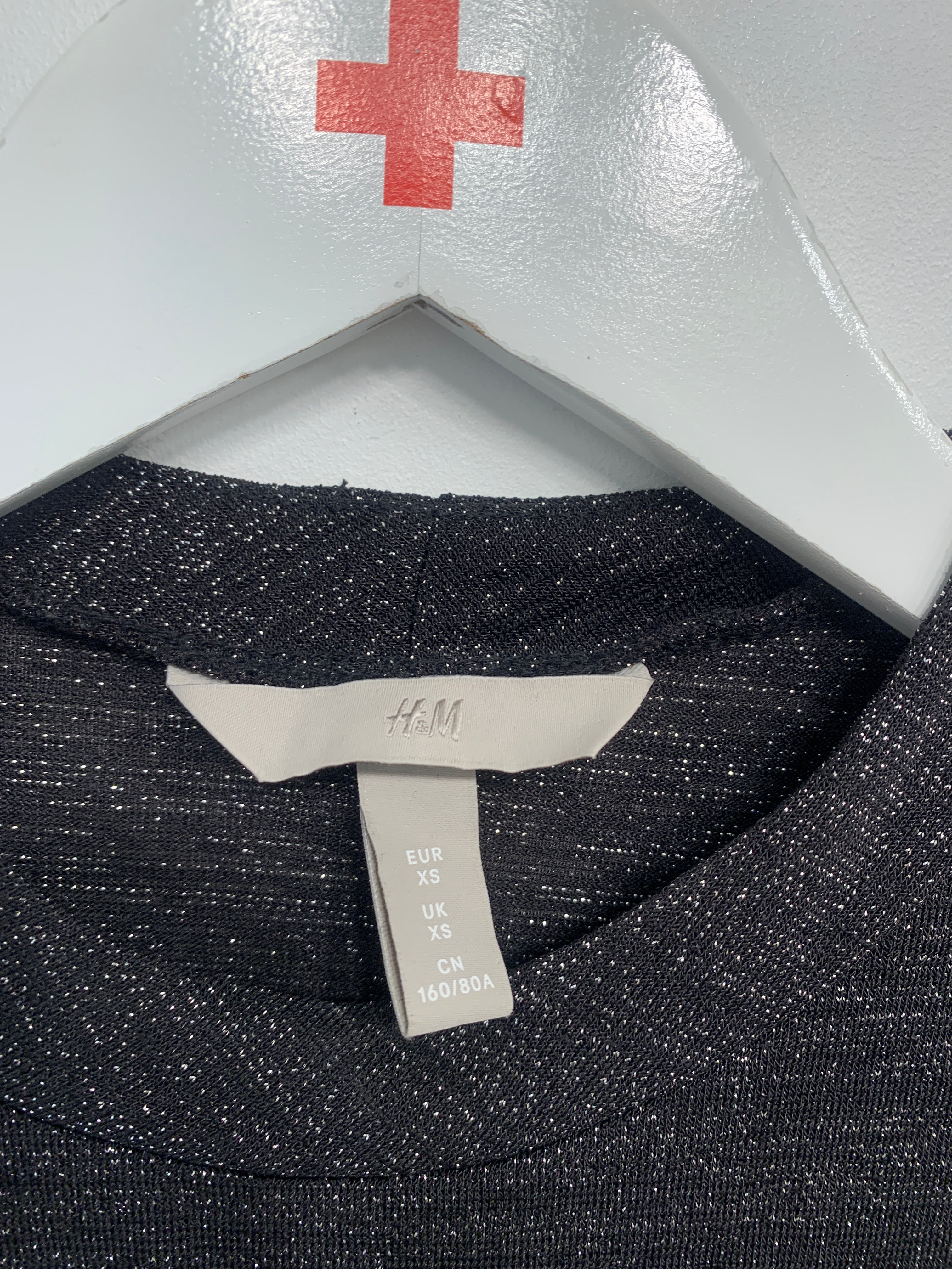 H&M Bluse med korte ærmer