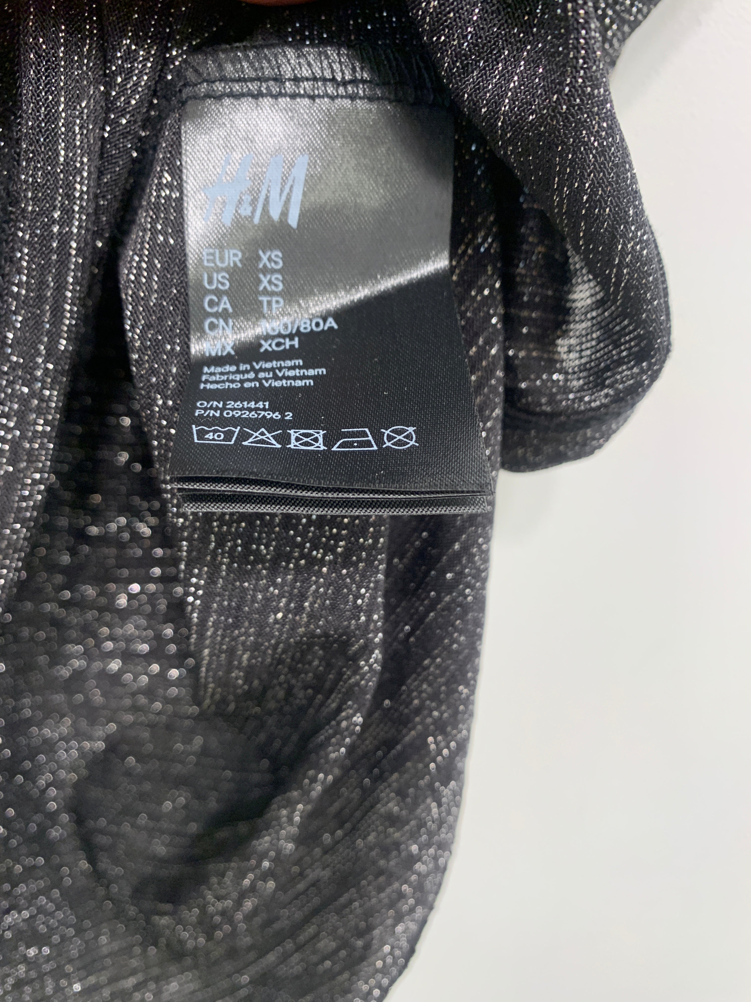 H&M Bluse med korte ærmer