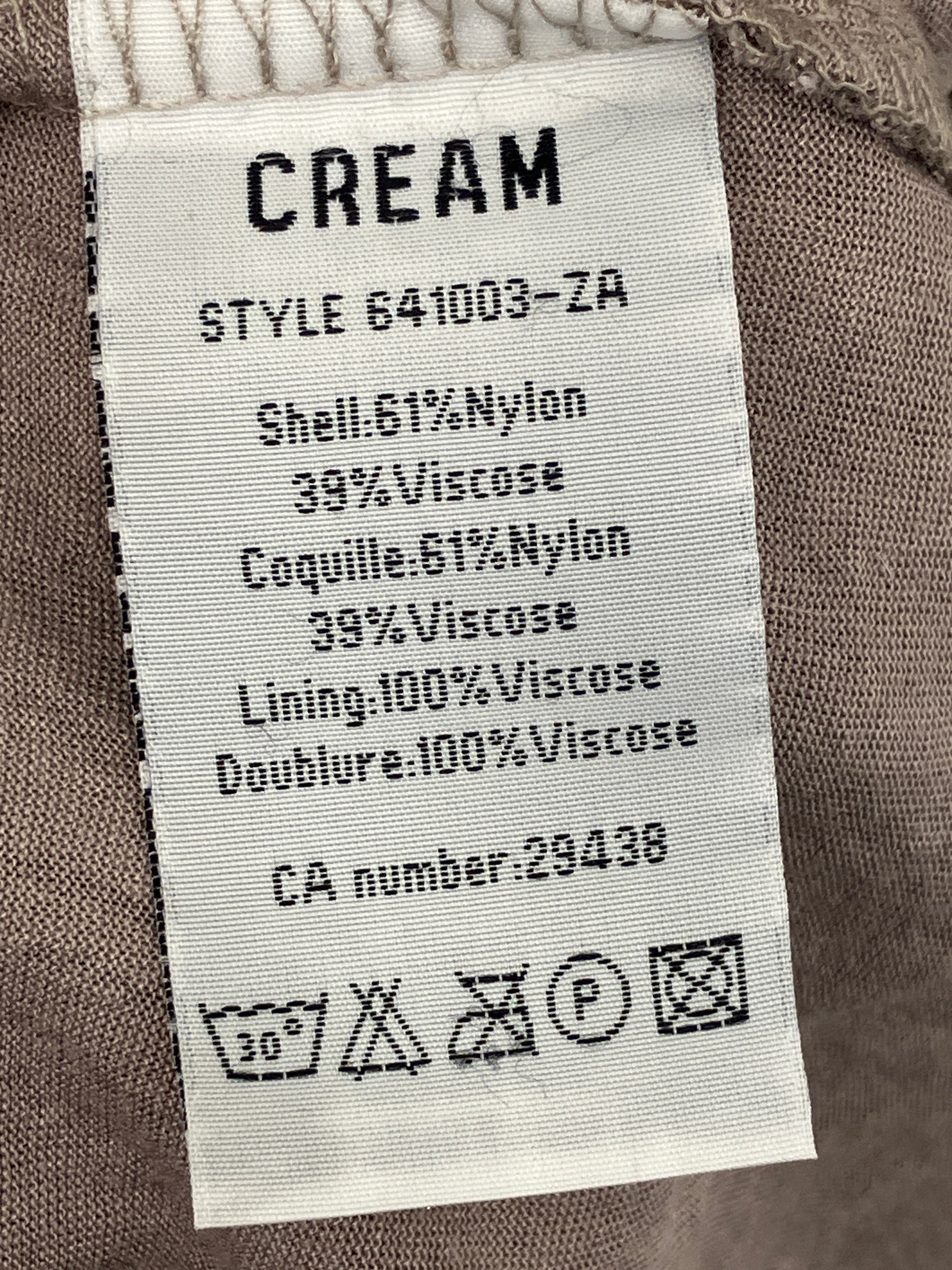 Cream Kjole