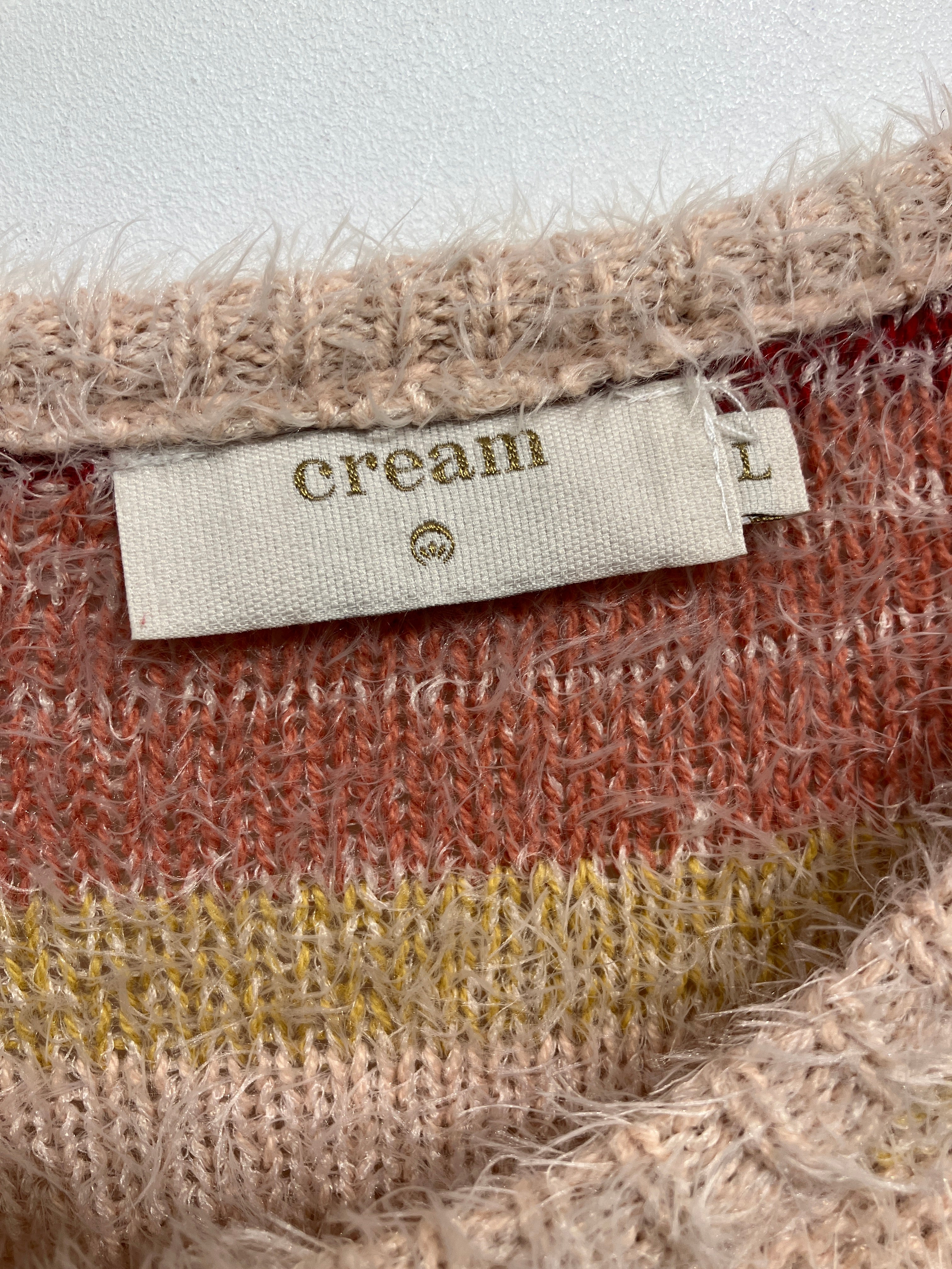 Cream Bluse