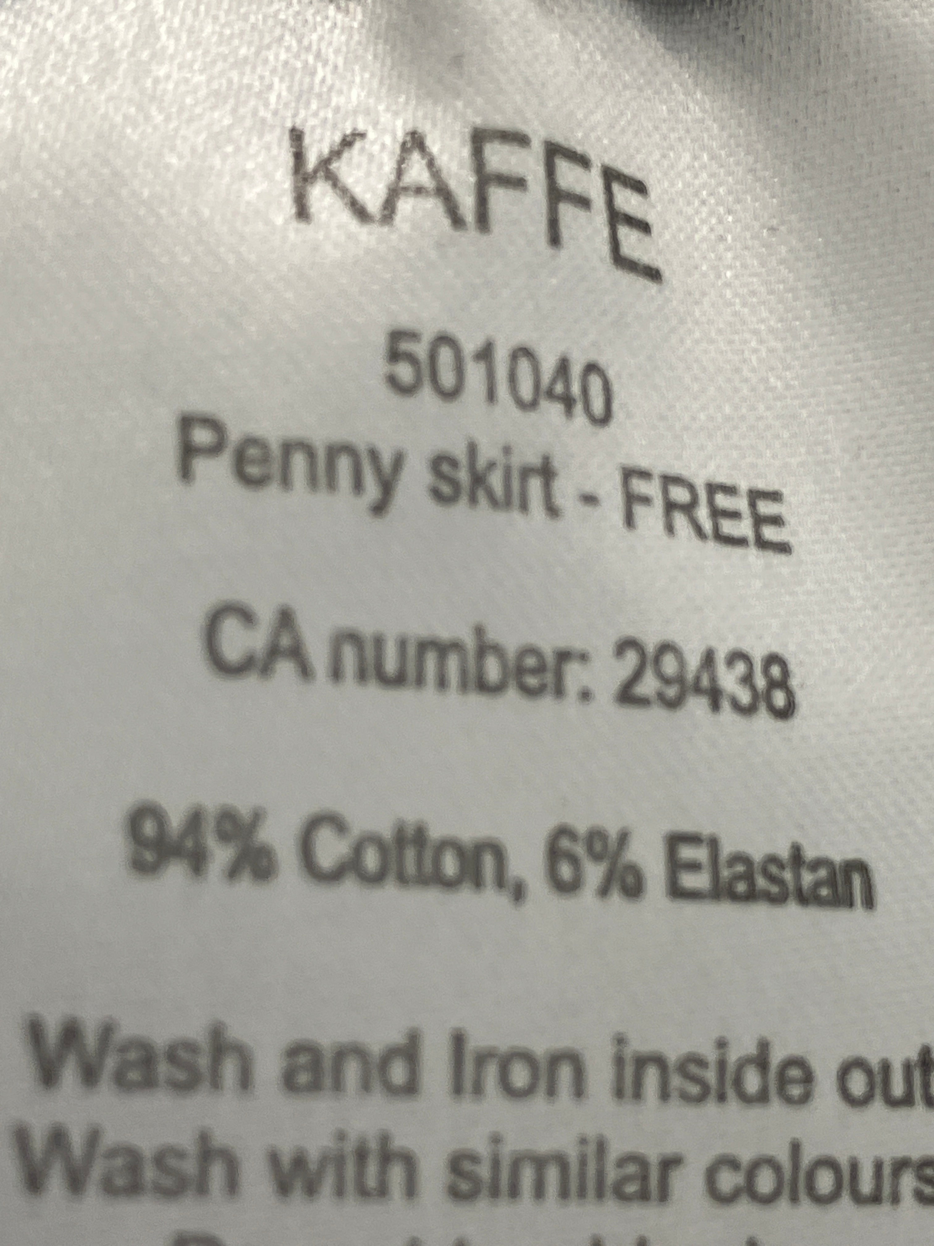 Kaffe Nederdel