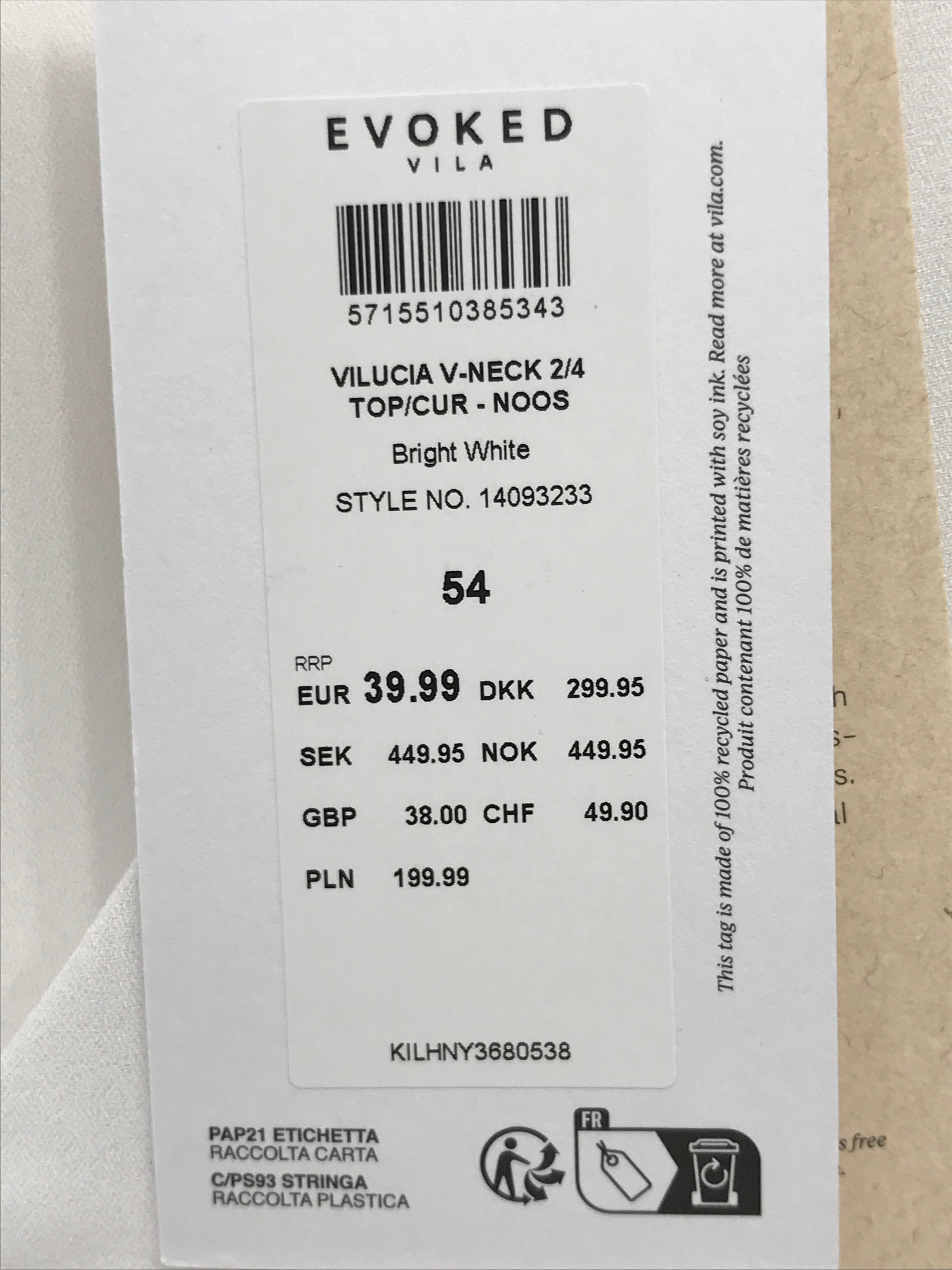 Evoked Vila Bluse