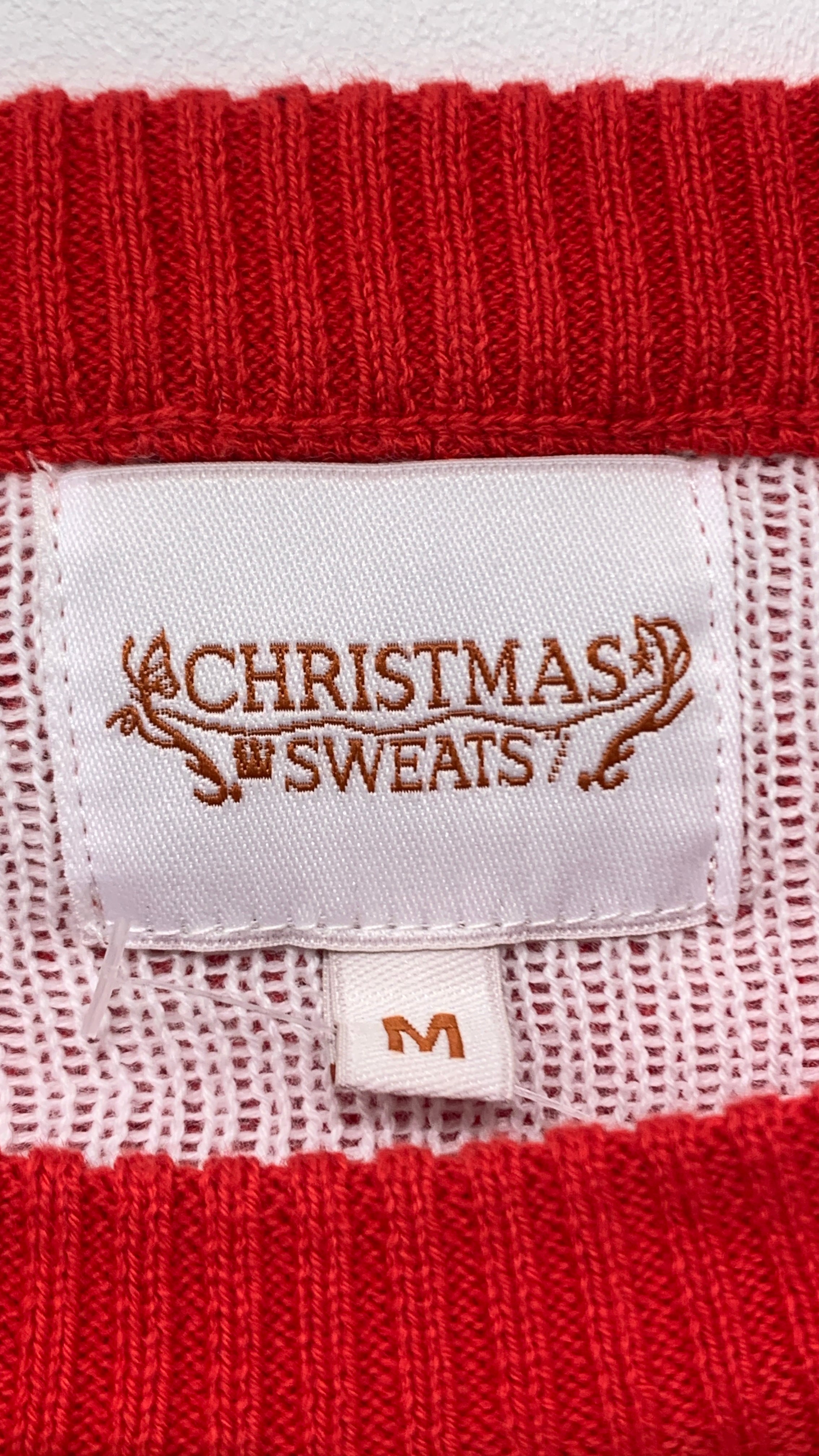 Julesweater med rensdyrmotiv (M)