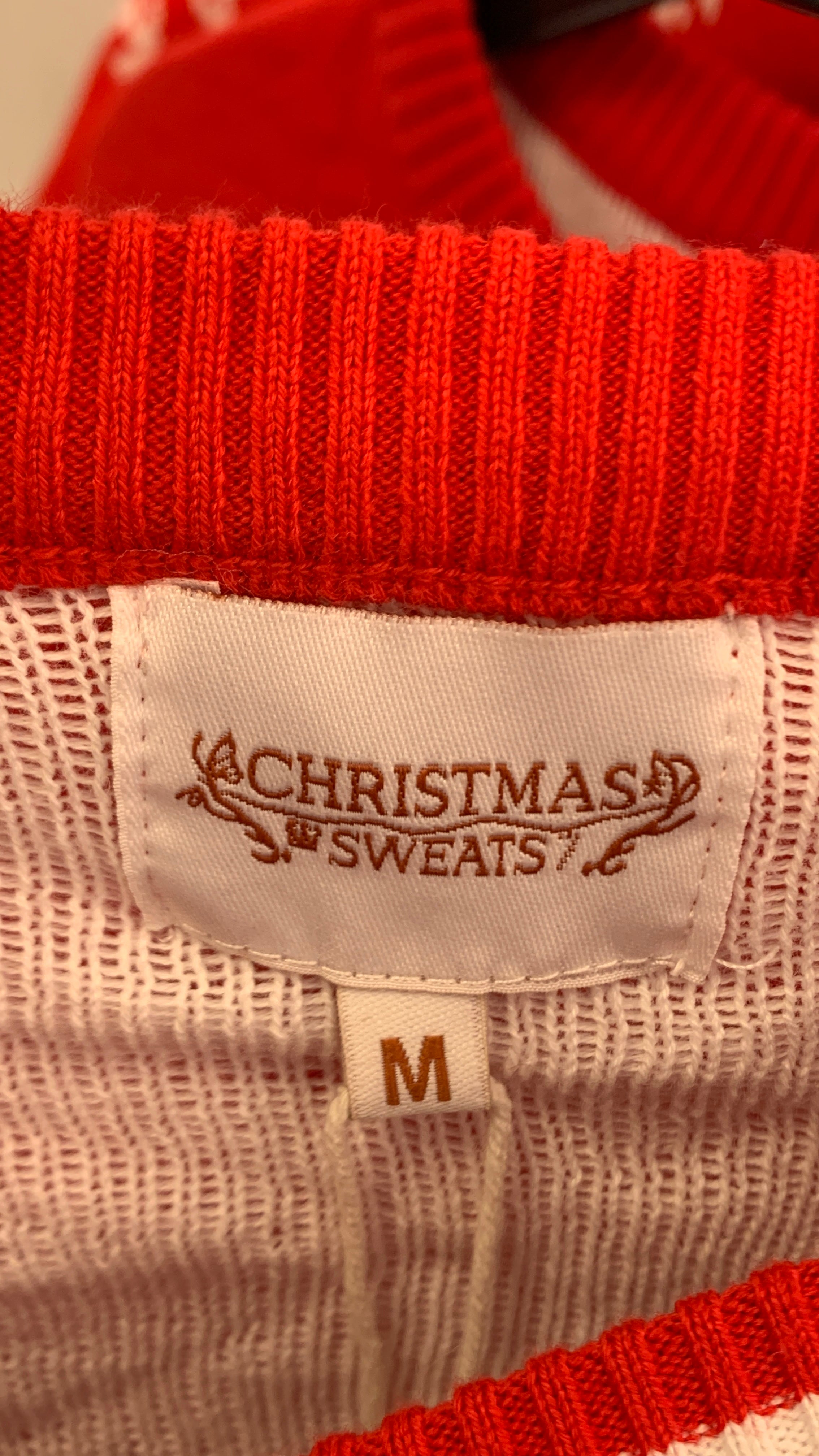 Rød Julesweater (M) (Aldrig brugt)