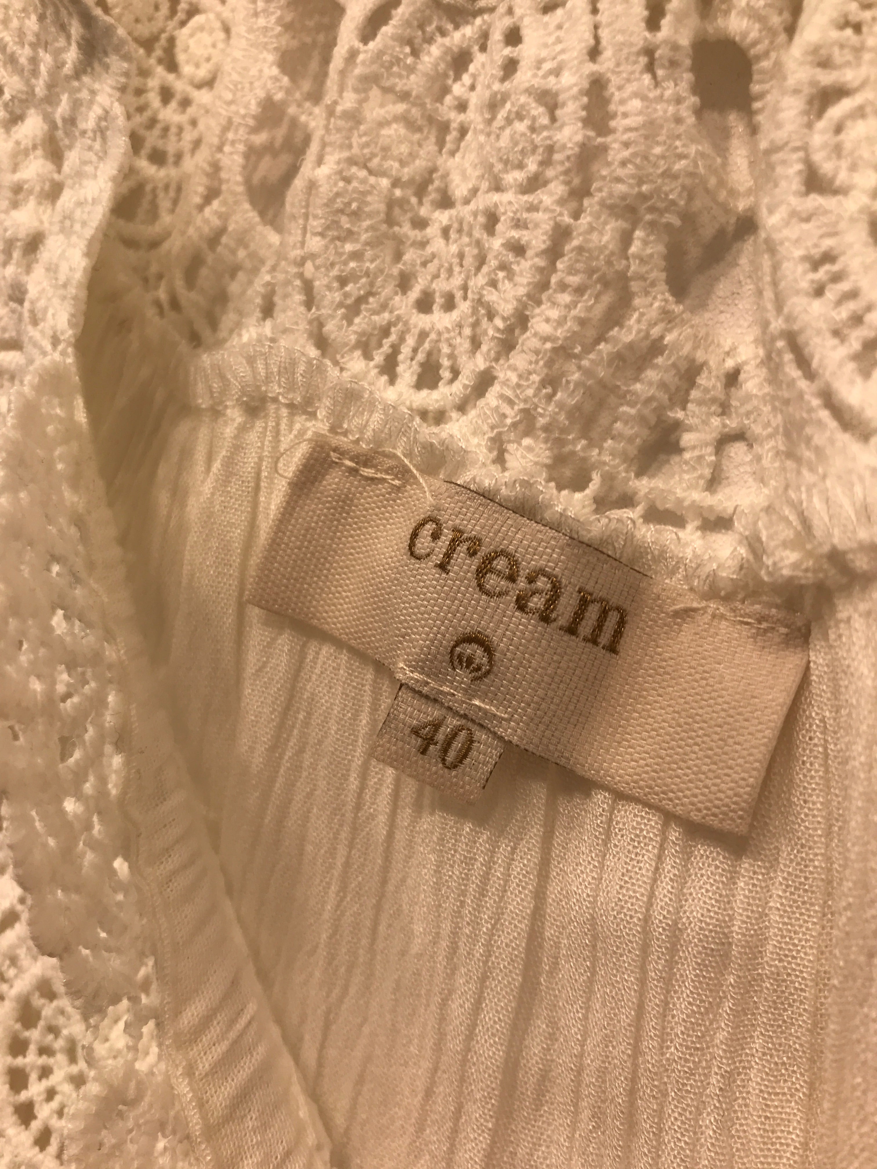 Cream Bluse