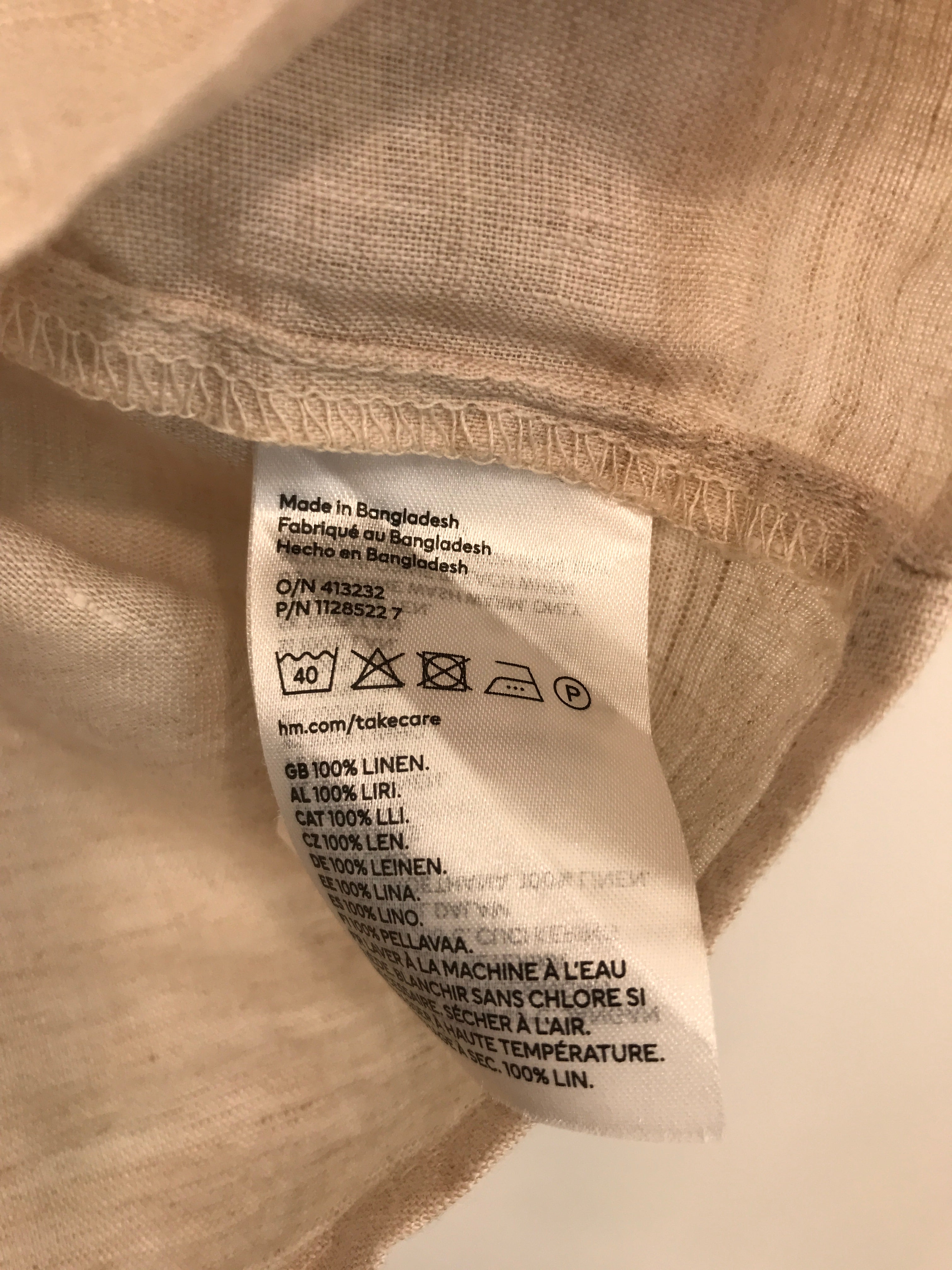 H&M Linen Bluse