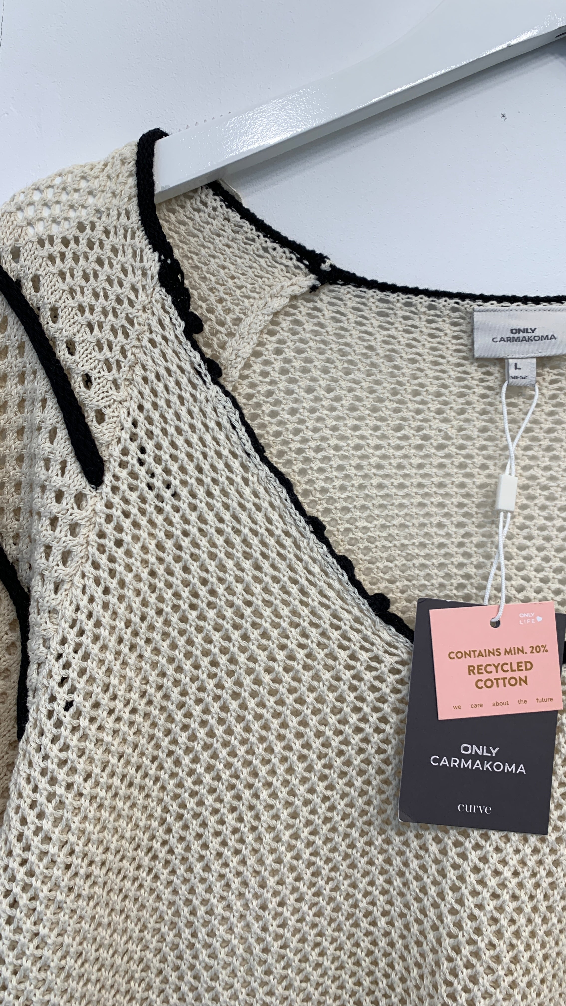 Only Carmakoma Strik Bluse