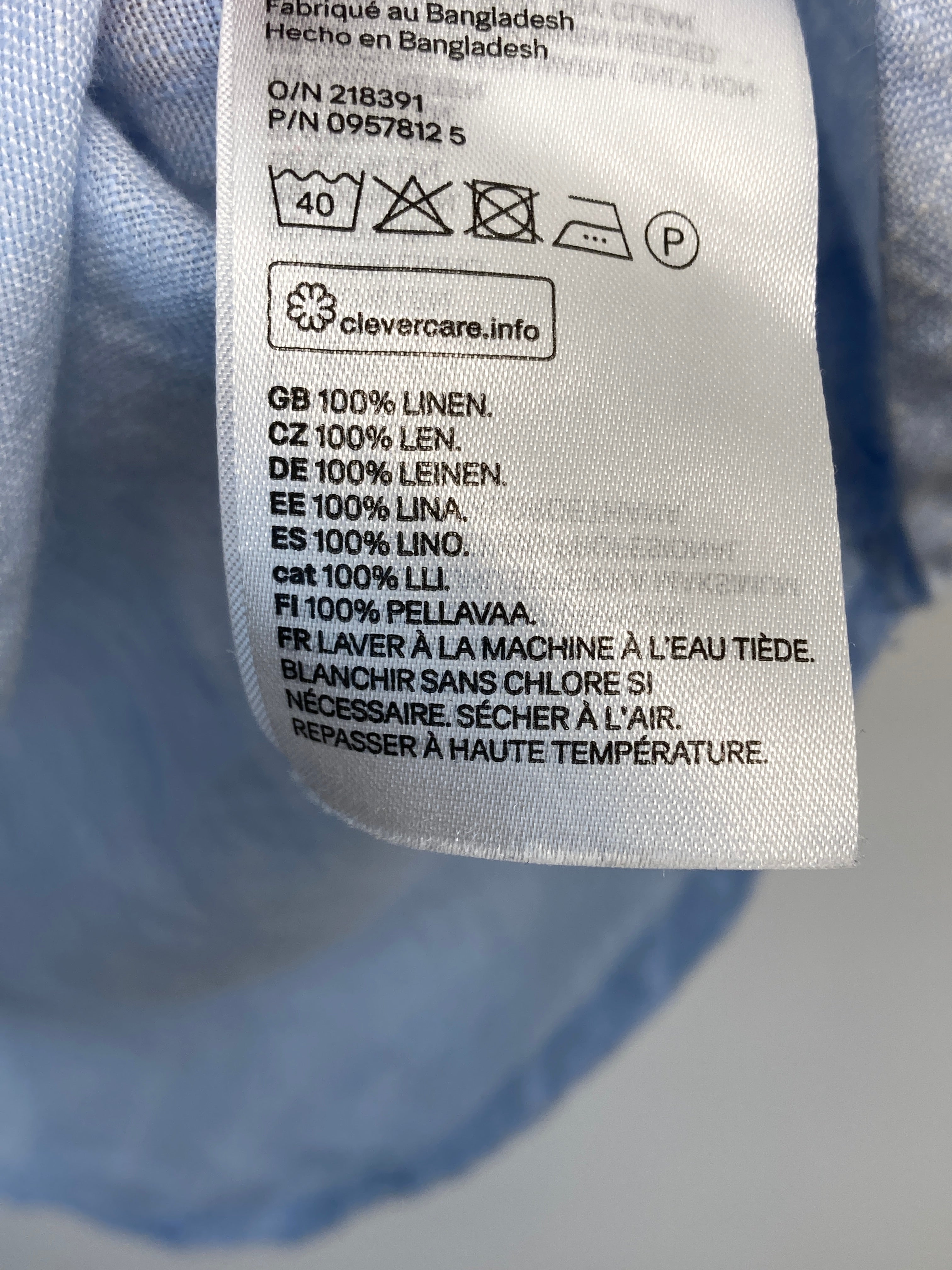 Linen Skjorte