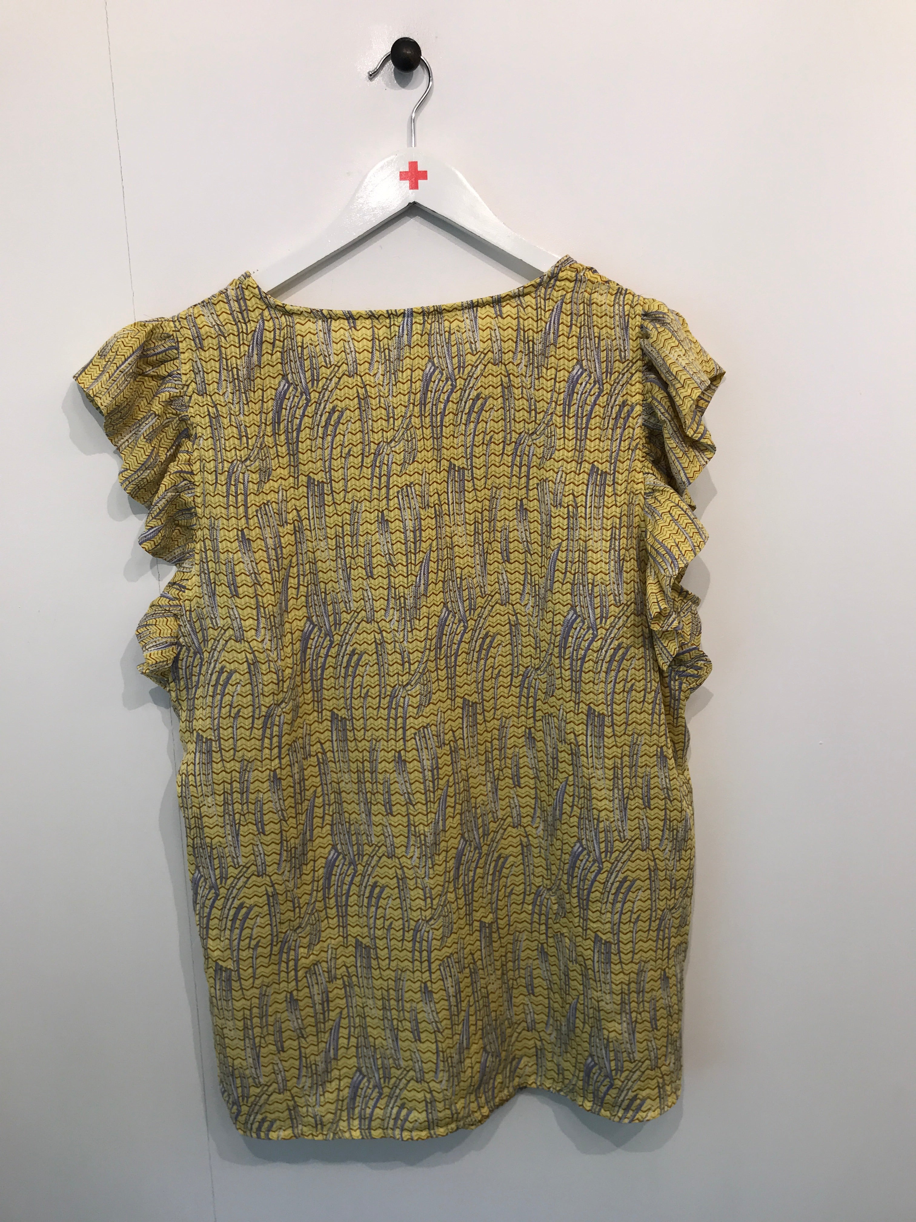 Blue Daisy Bluse