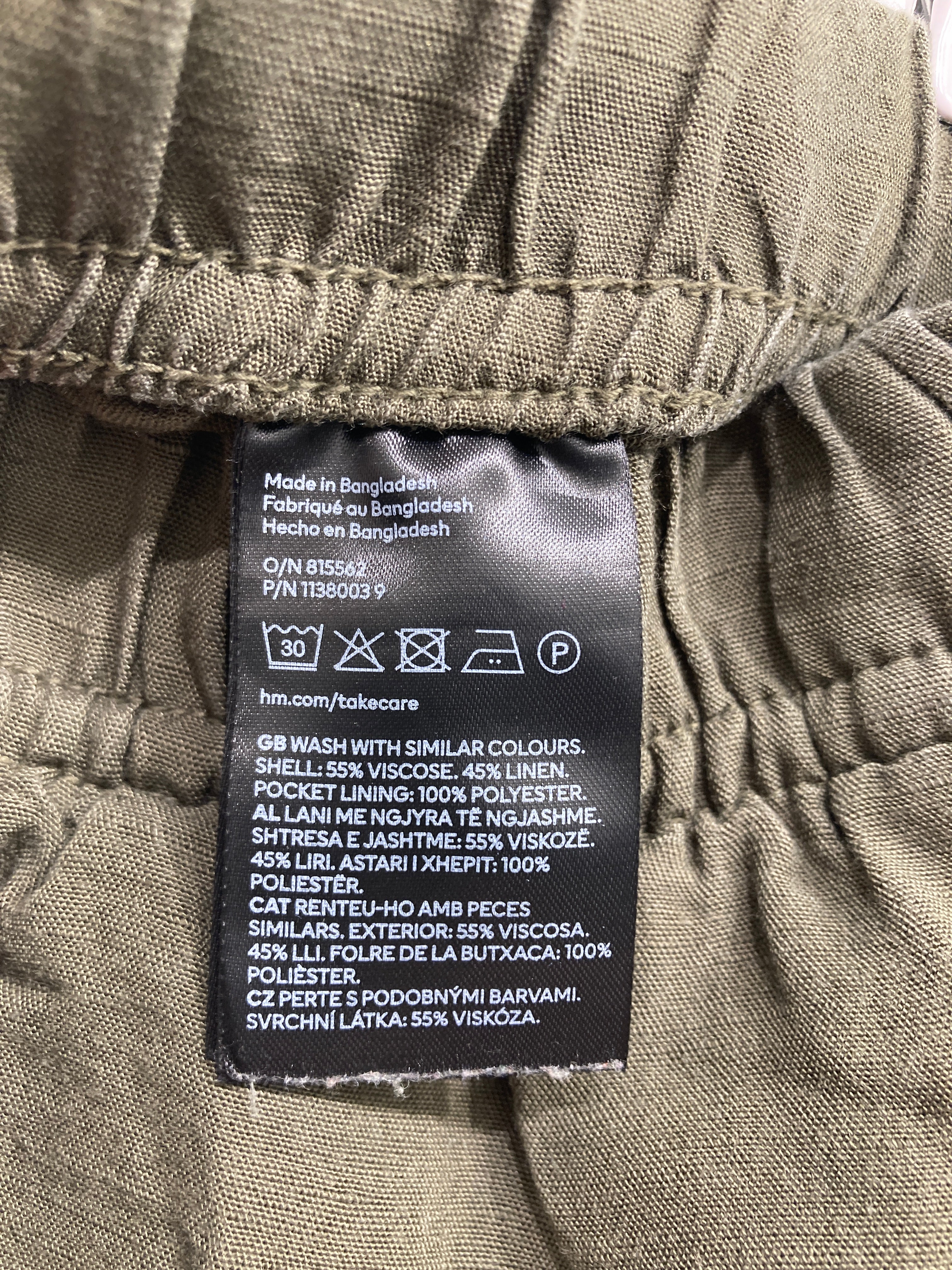 H&M Linen Blend Bukser