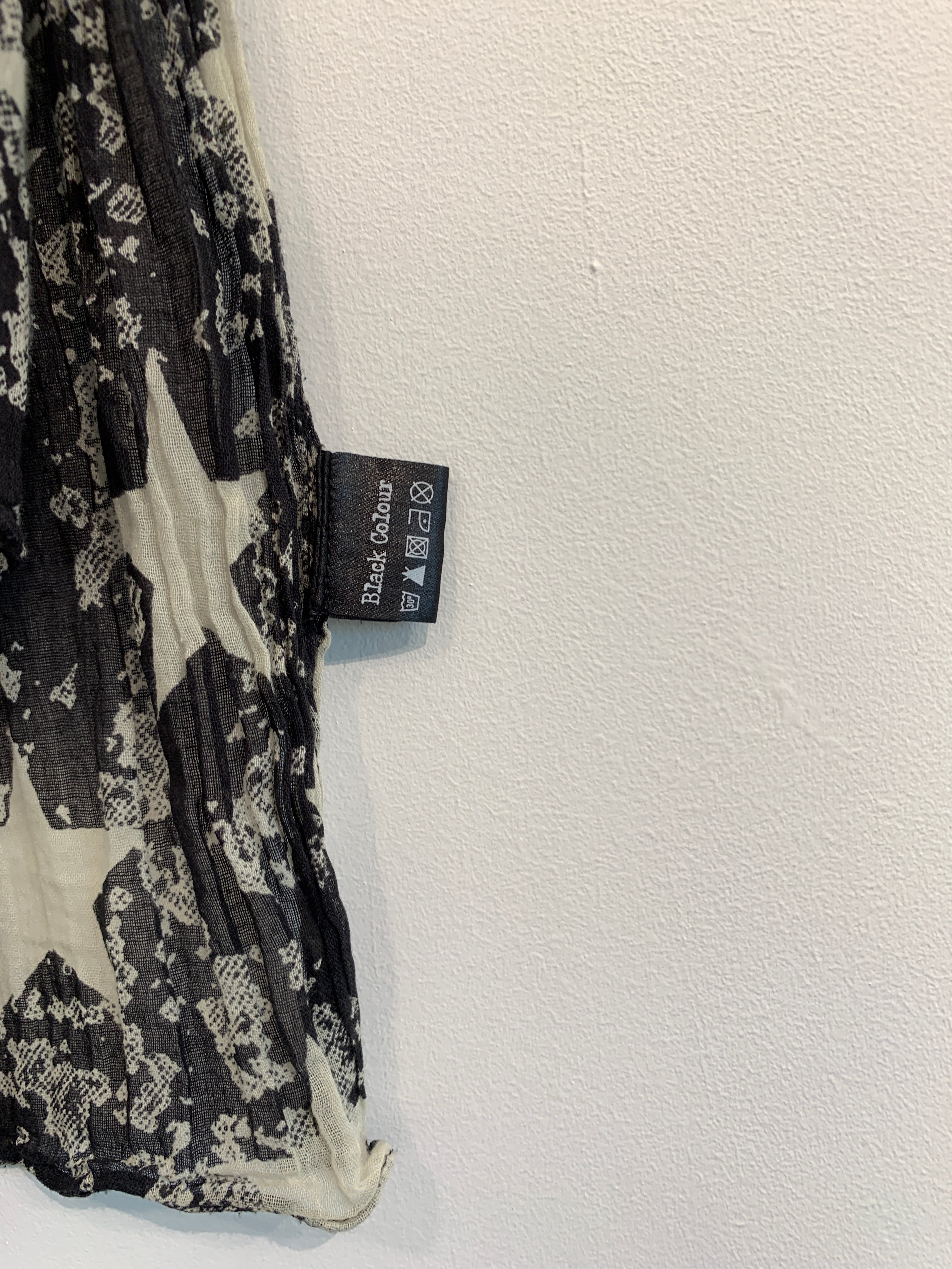 Black Colour Tørklæde