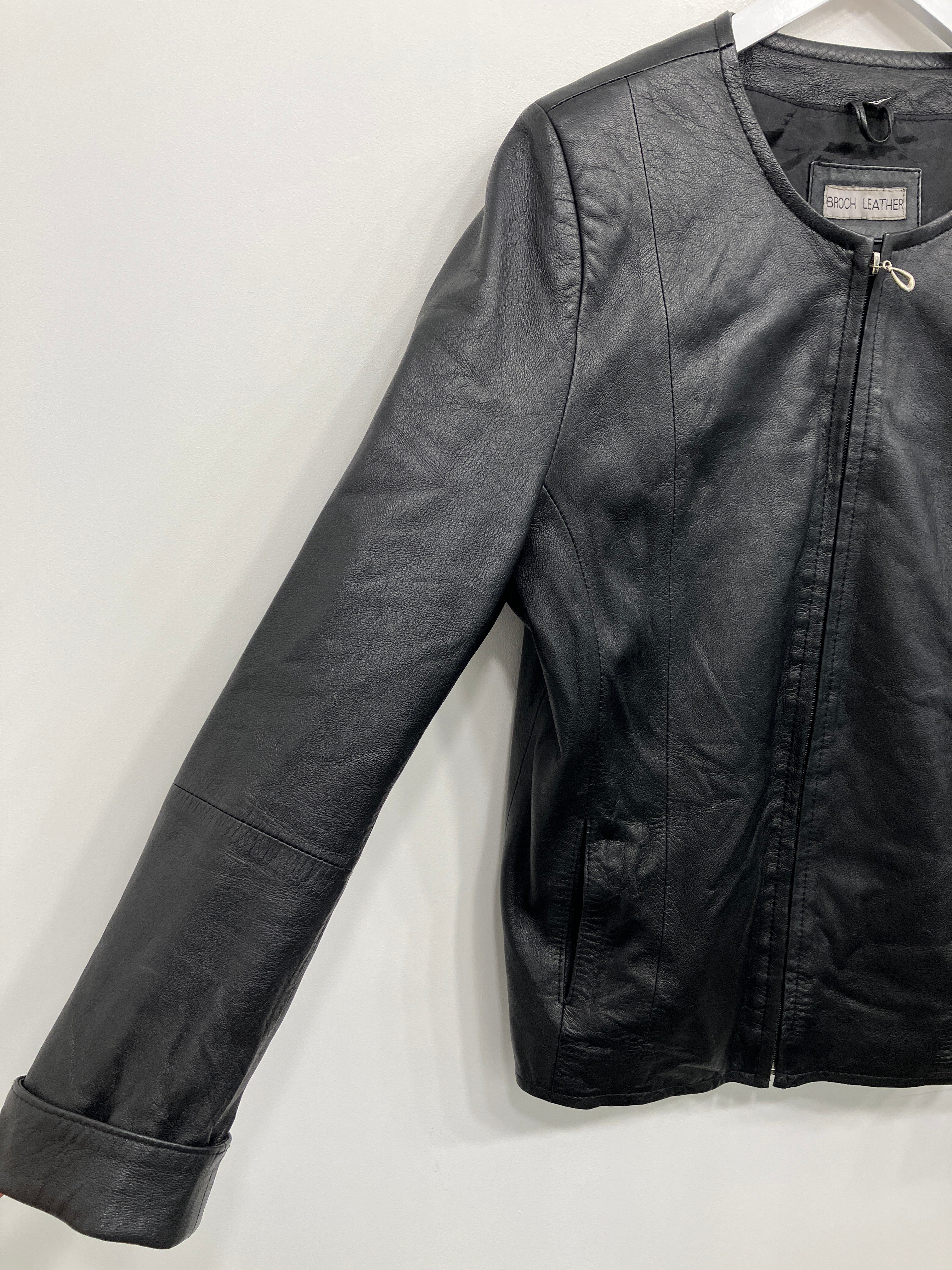 Broch Leather Jakke