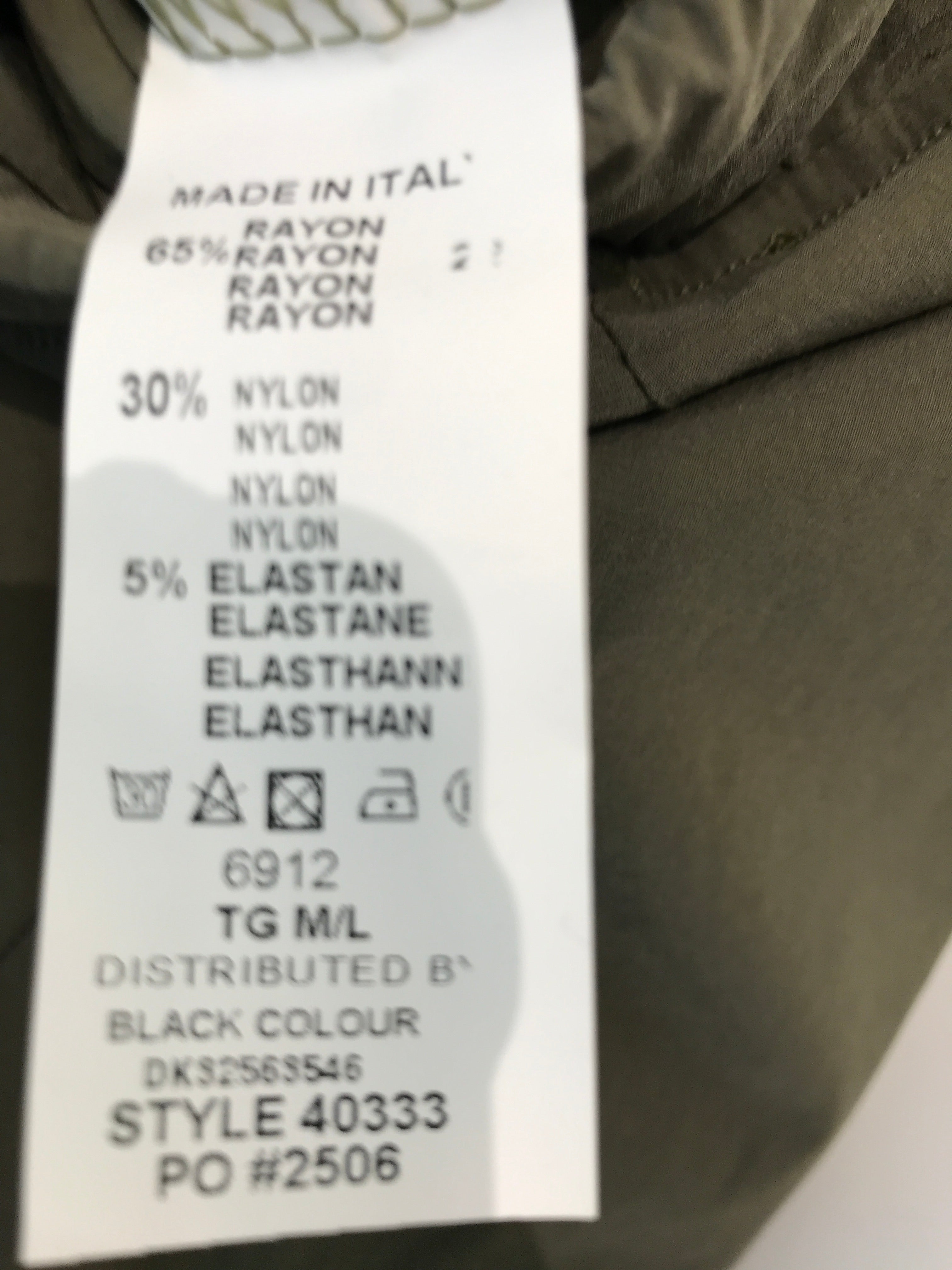 Black Colour Bukser