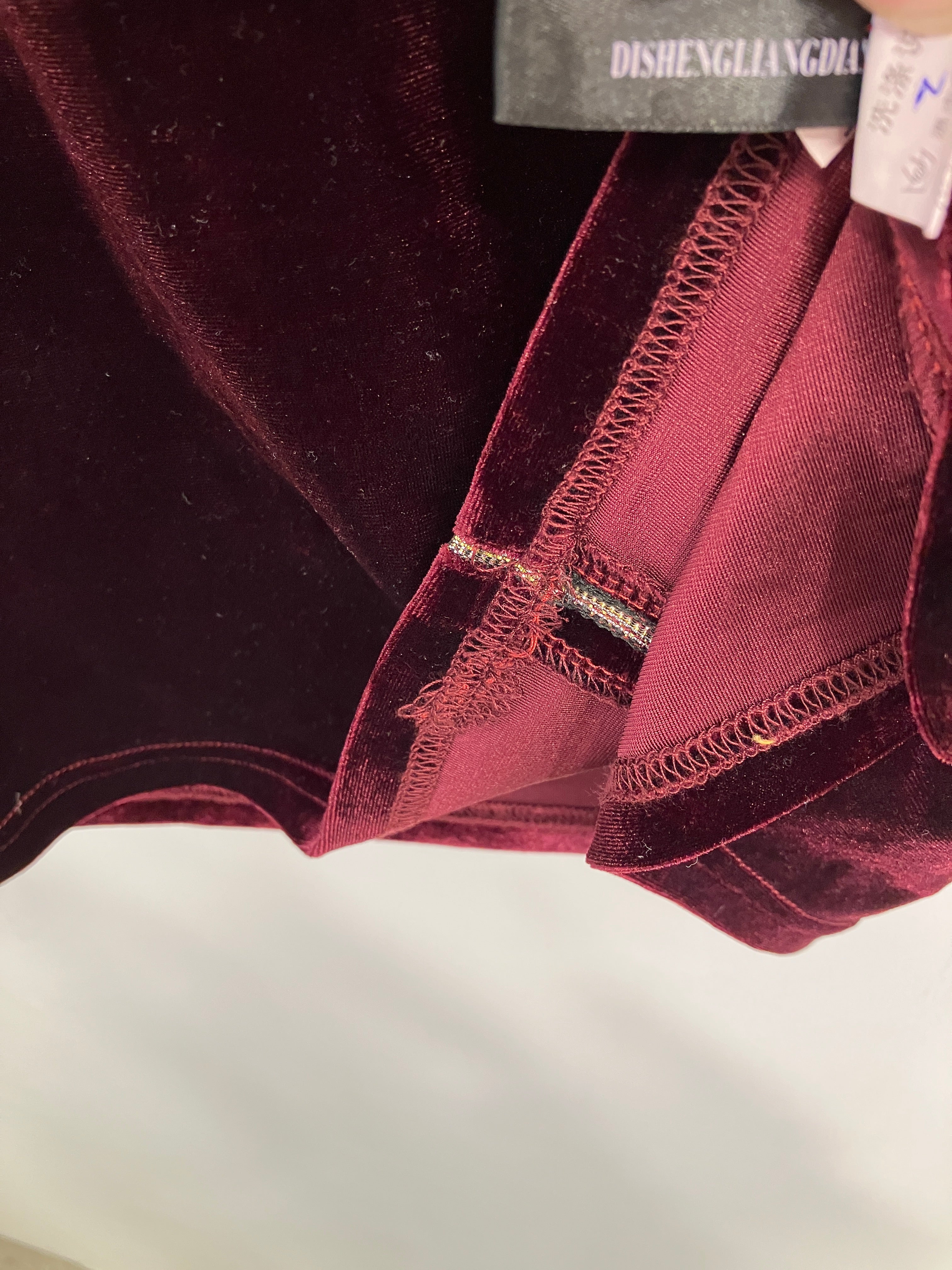 Velour Bluse