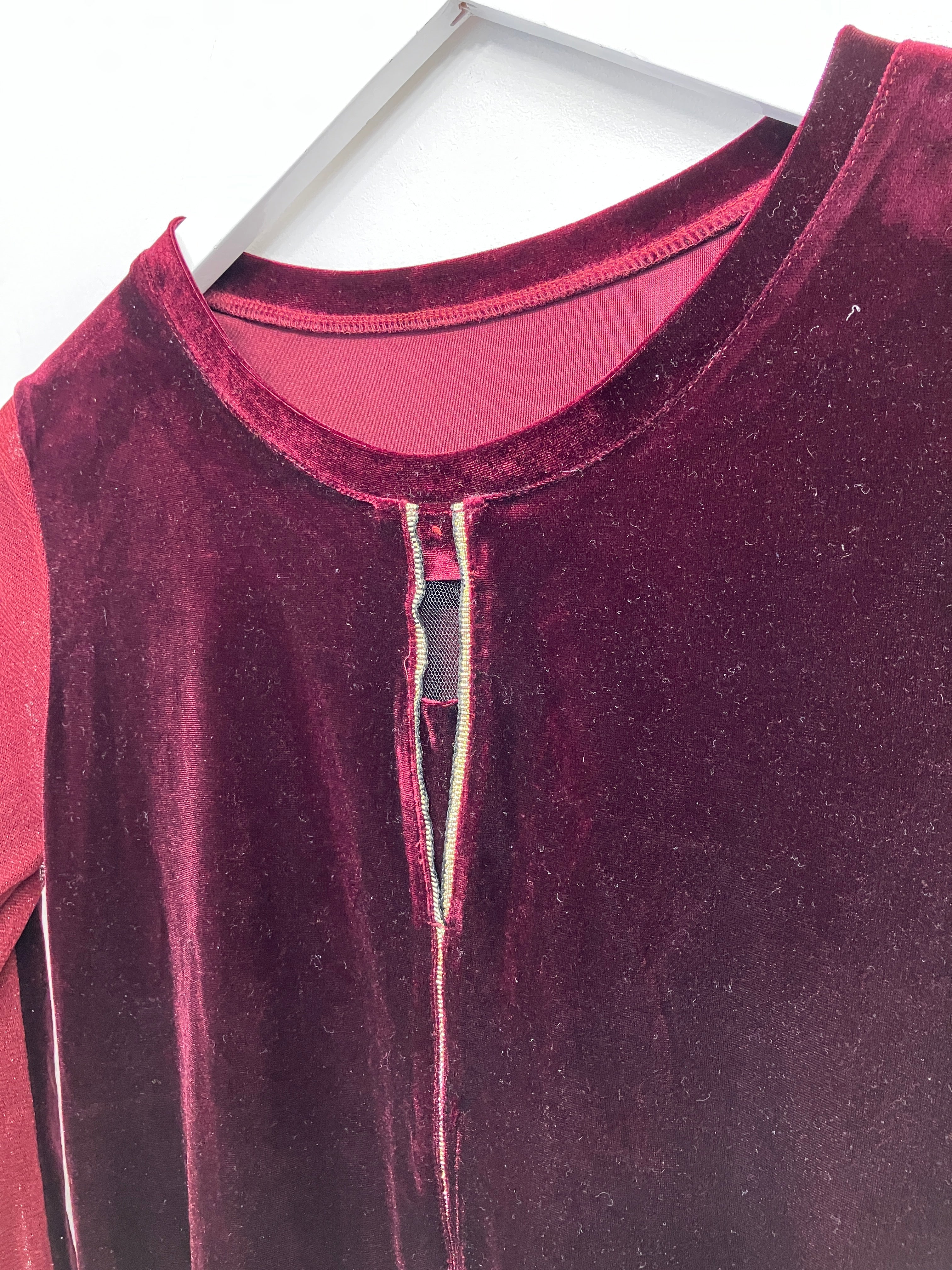 Velour Bluse