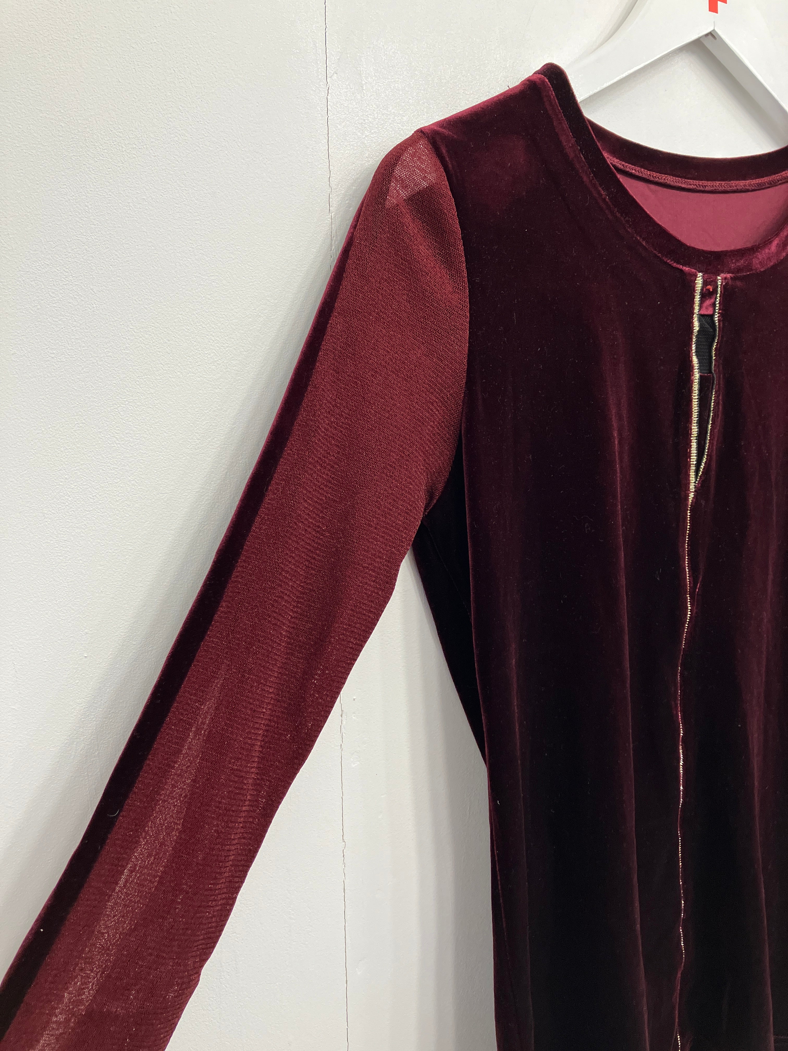 Velour Bluse