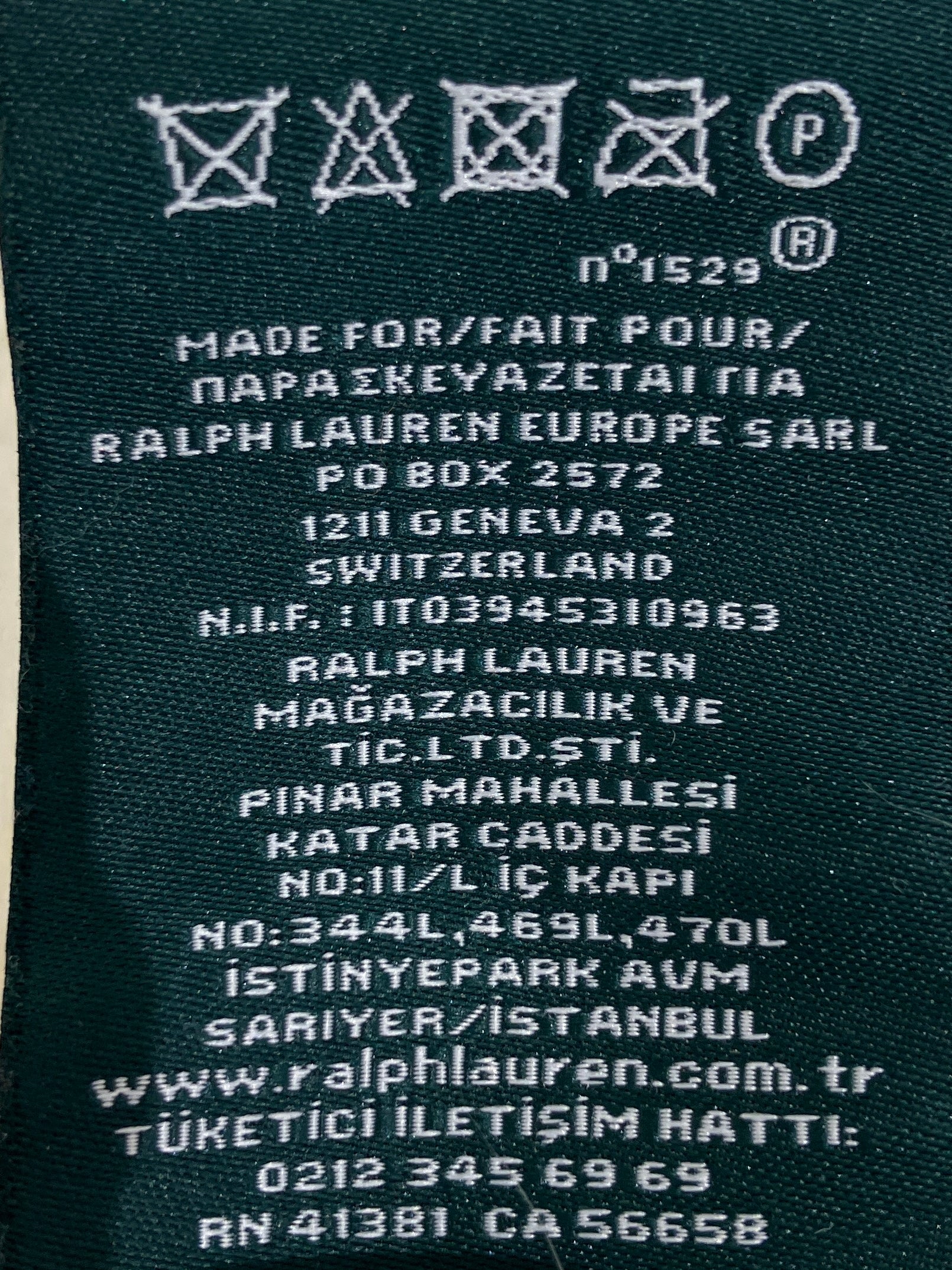 Ralph Lauren Strik