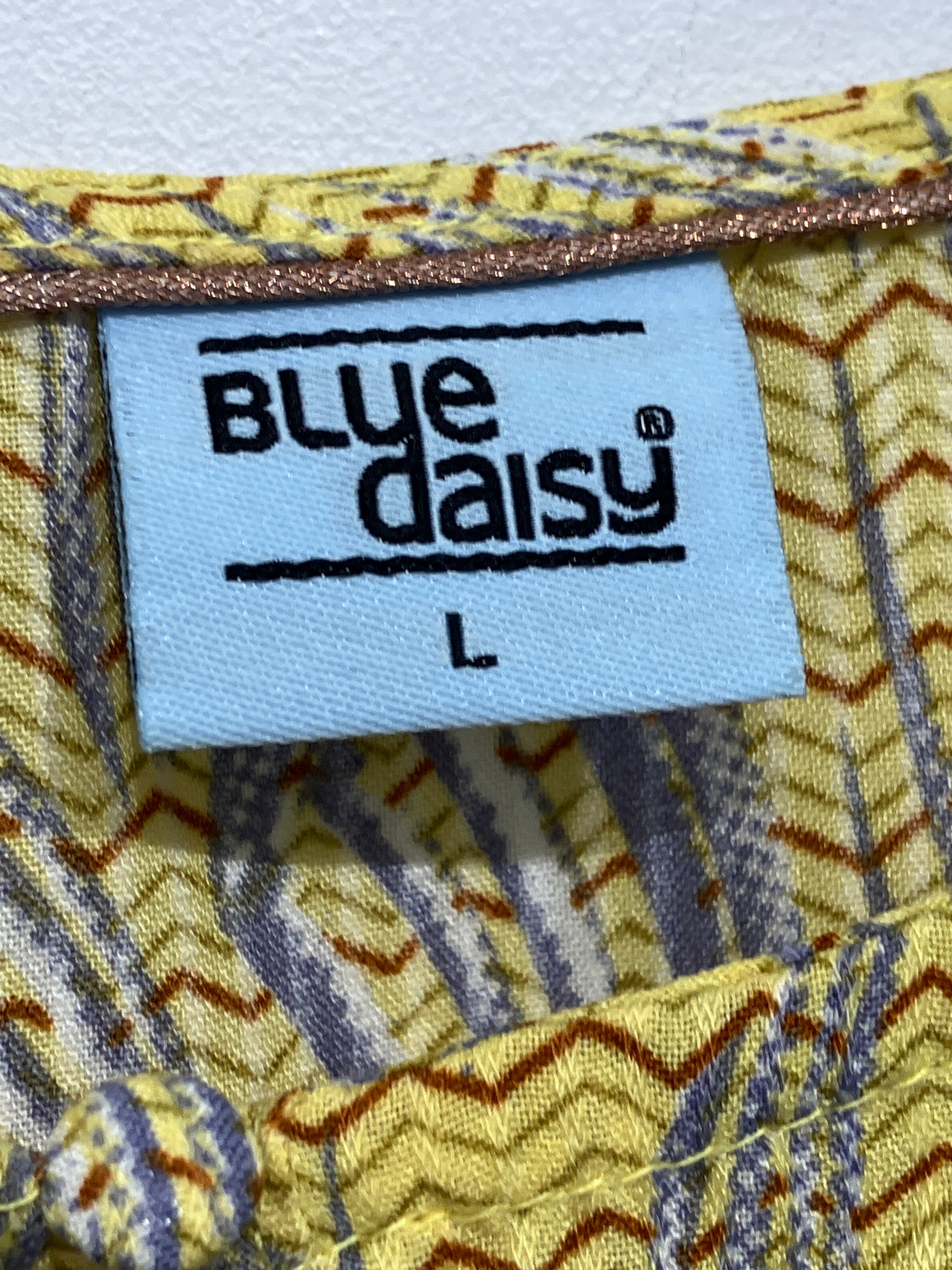 Blue Daisy Bluse