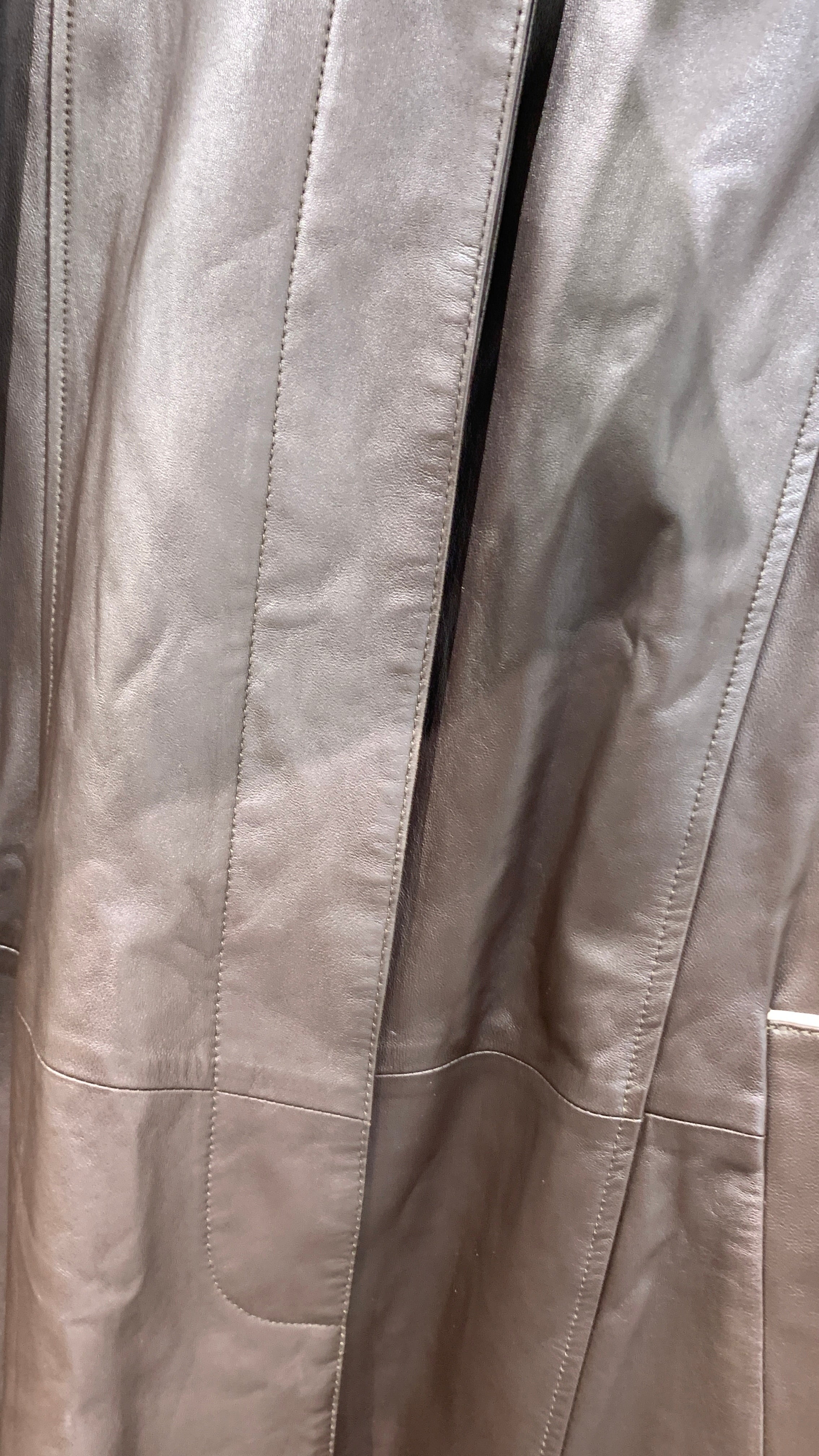 Naturel Leather Frakke