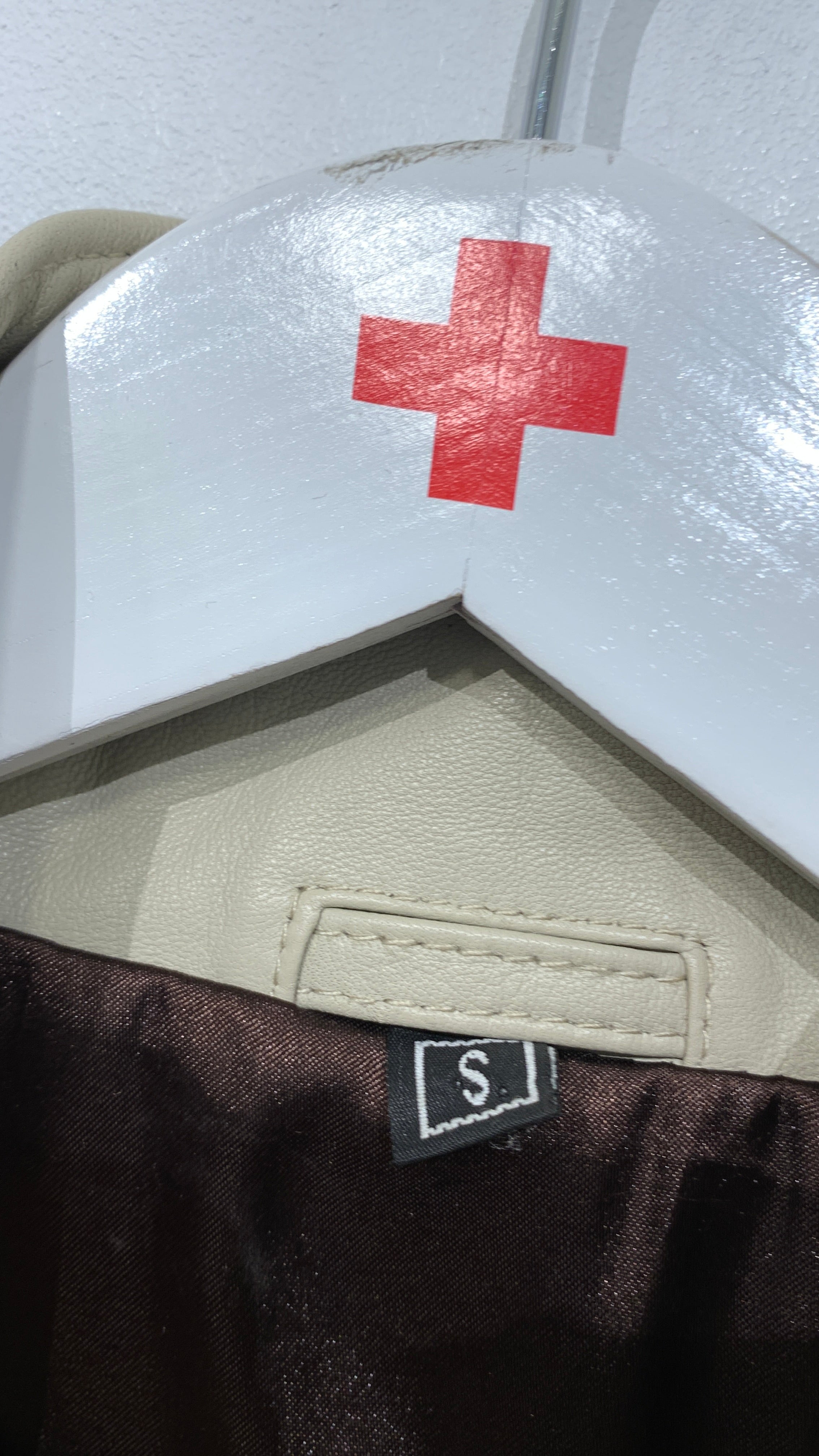 Naturel Leather Frakke