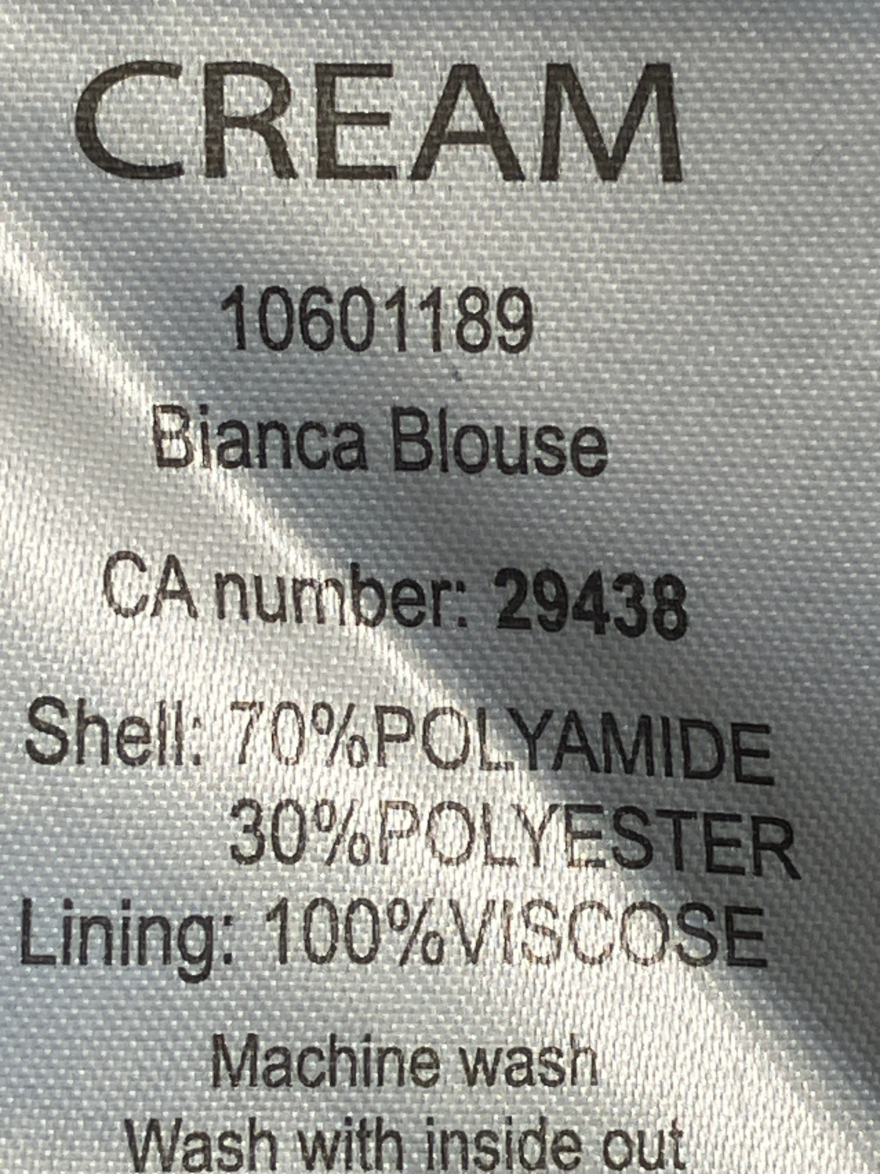 Cream Bluse