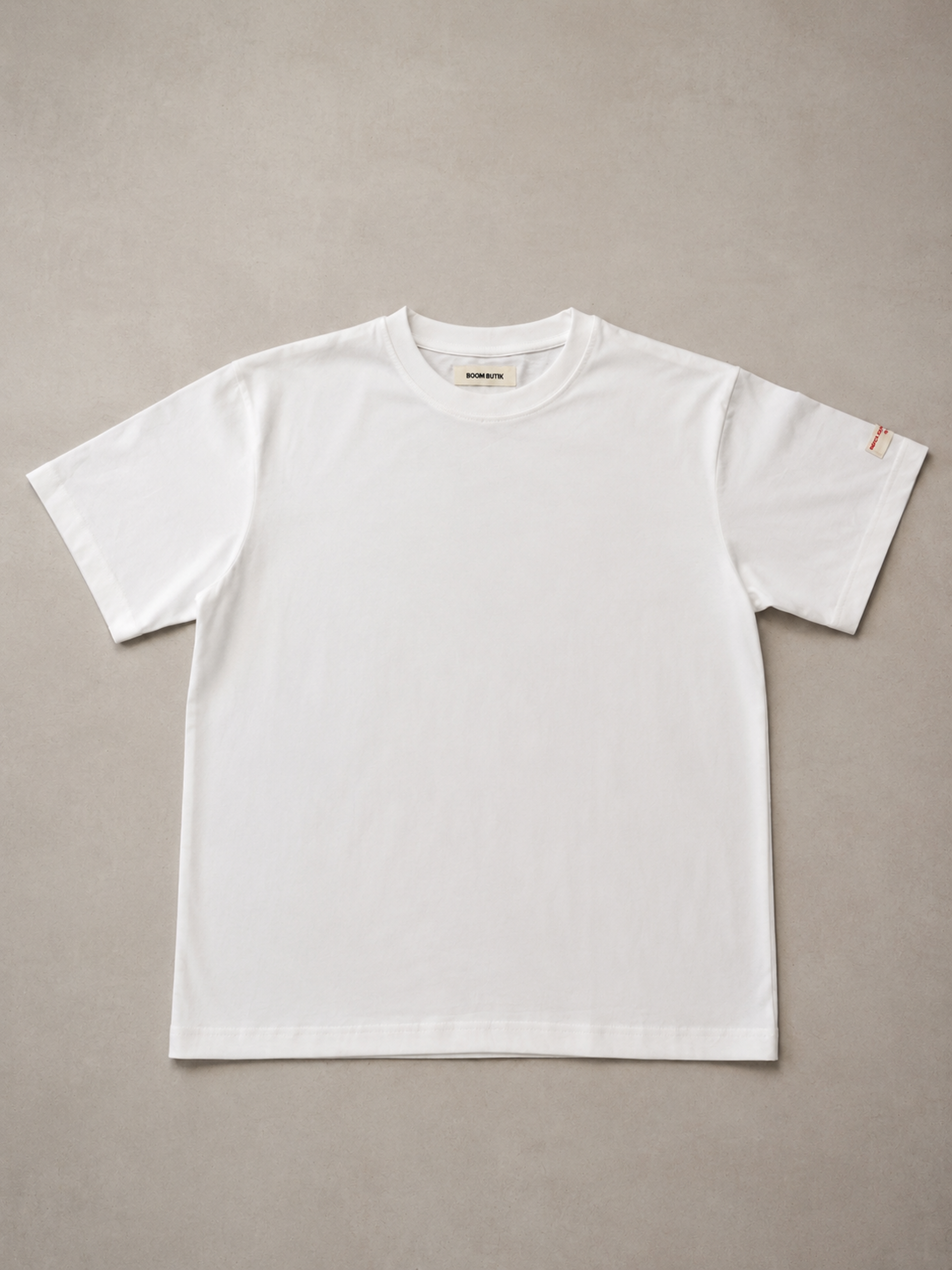 Boom Butik Hvid T-Shirt - Packshot