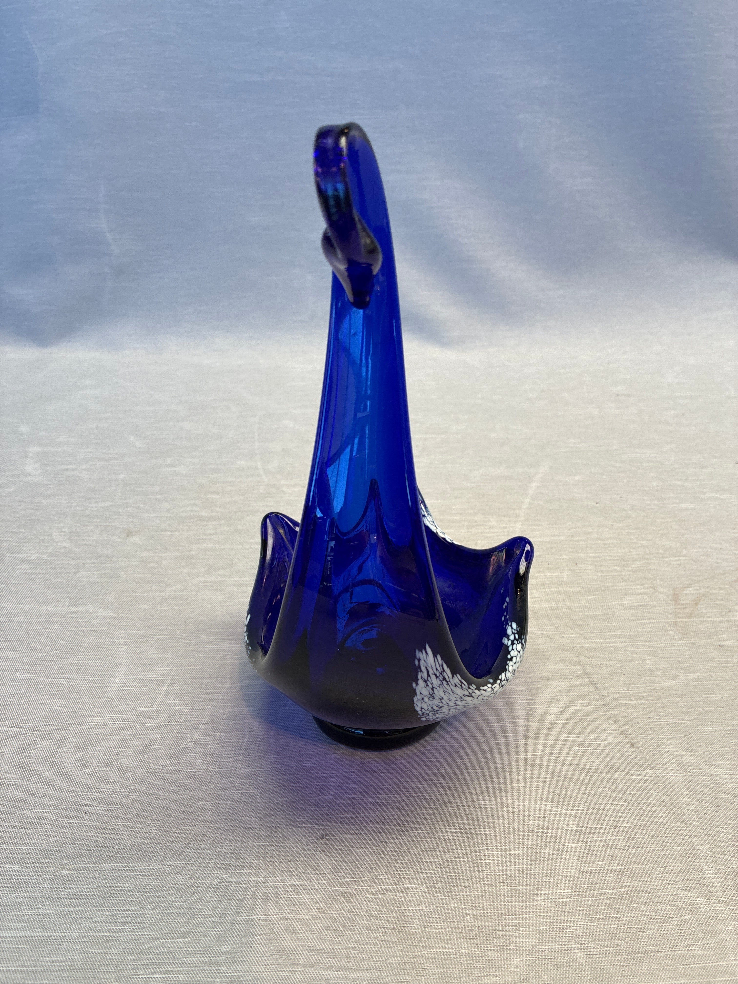 Håndlavet glas svane skåle
