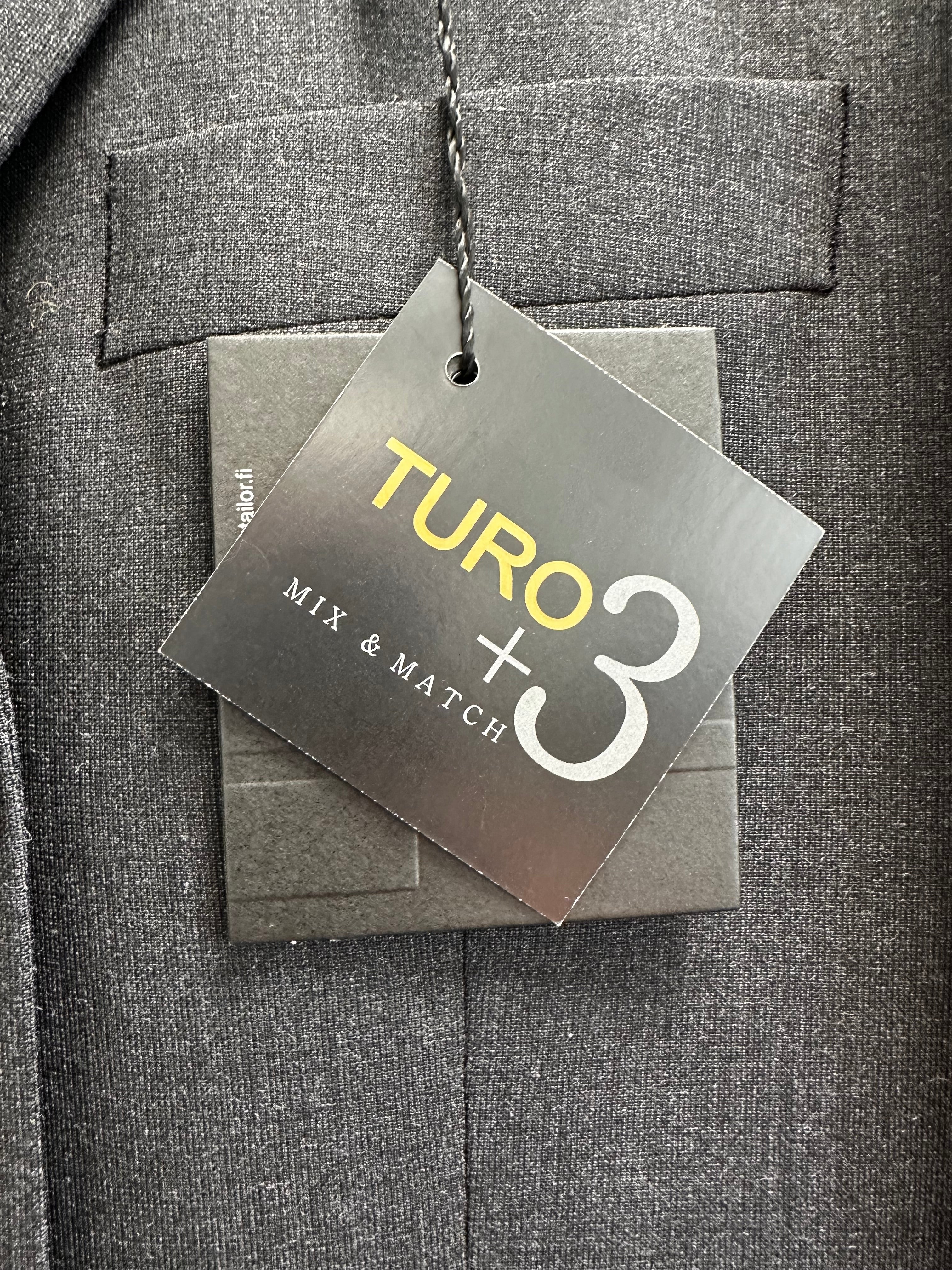 Turo Jakkesæt (Grå, Str. 52, Mix Stretch)