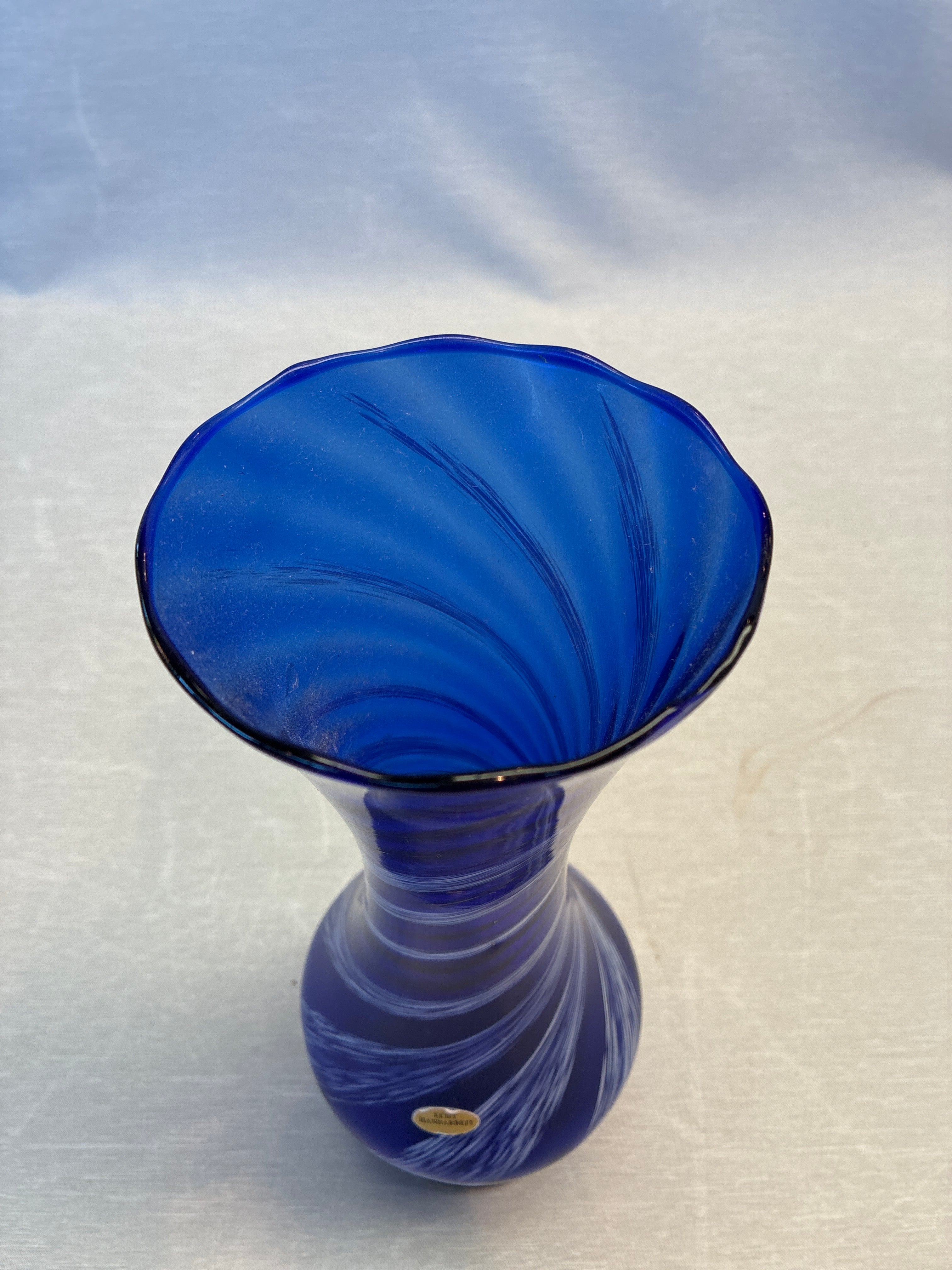 Håndlavet glas vase